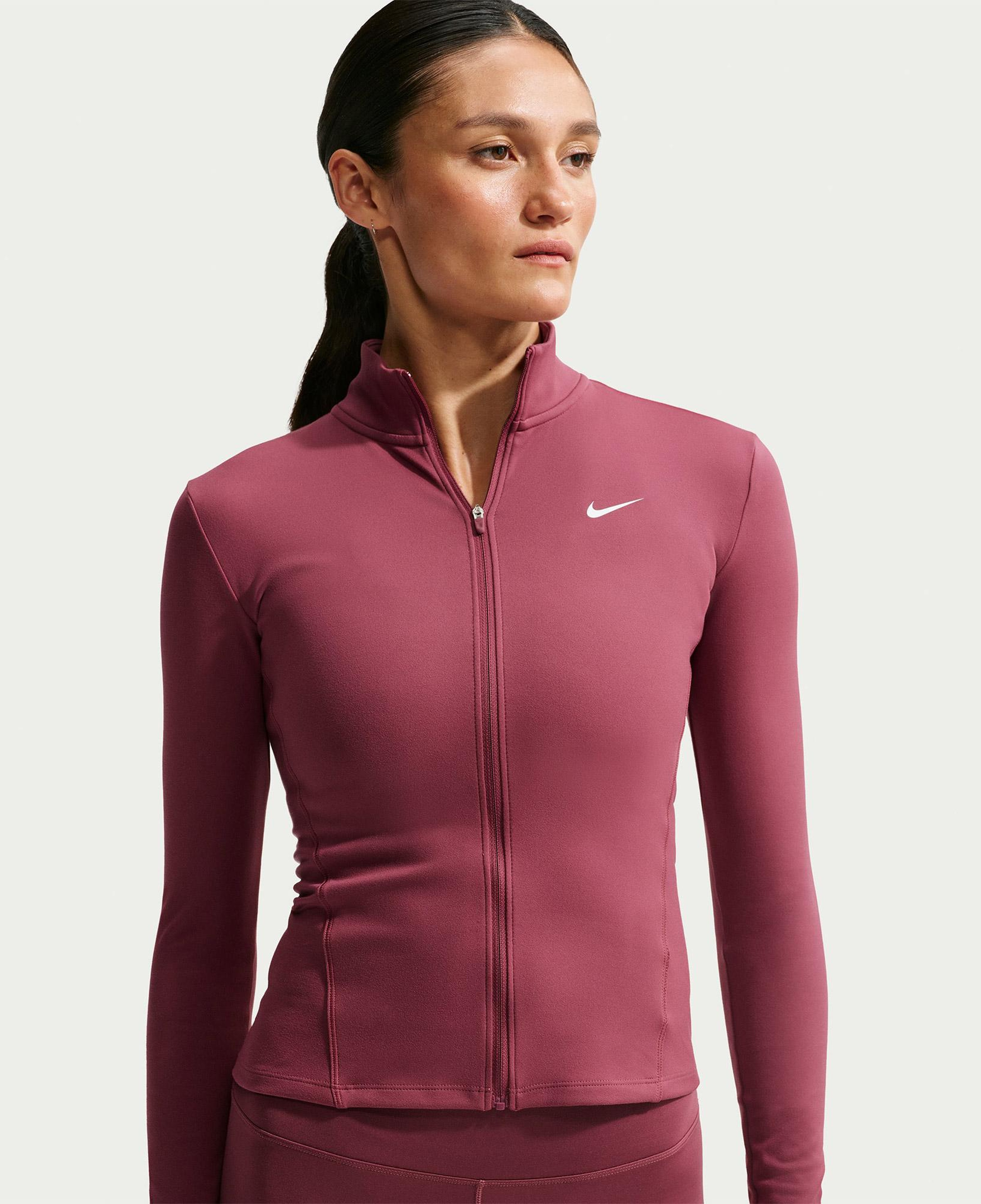 Nike One Dri-Fit Fitted Kadın Pembe Sweatshirt
