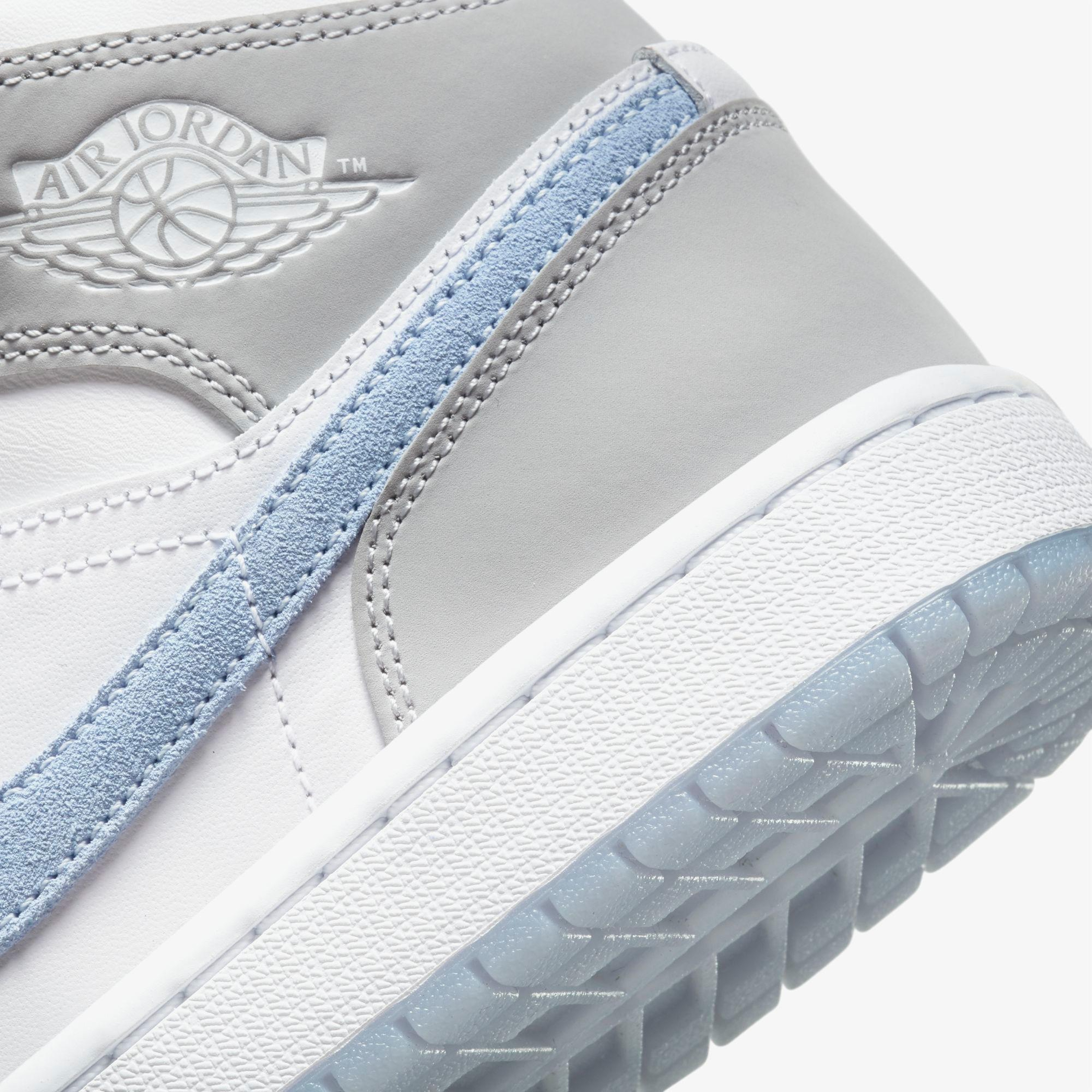 Jordan Air 1 Mid Kadın Gri Spor Ayakkabı