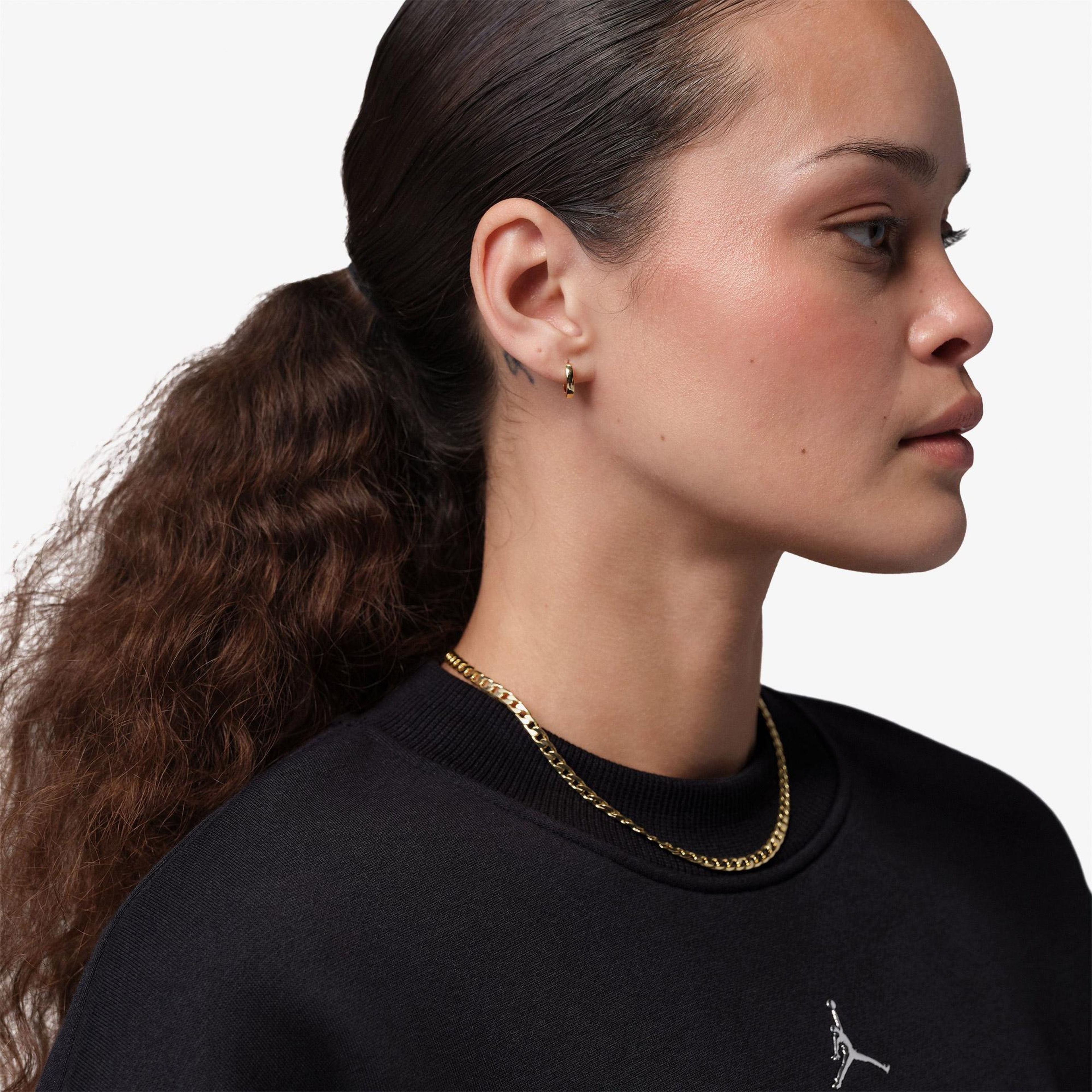 Jordan Brooklyn Fleece Crew Kadın Siyah Sweatshirt