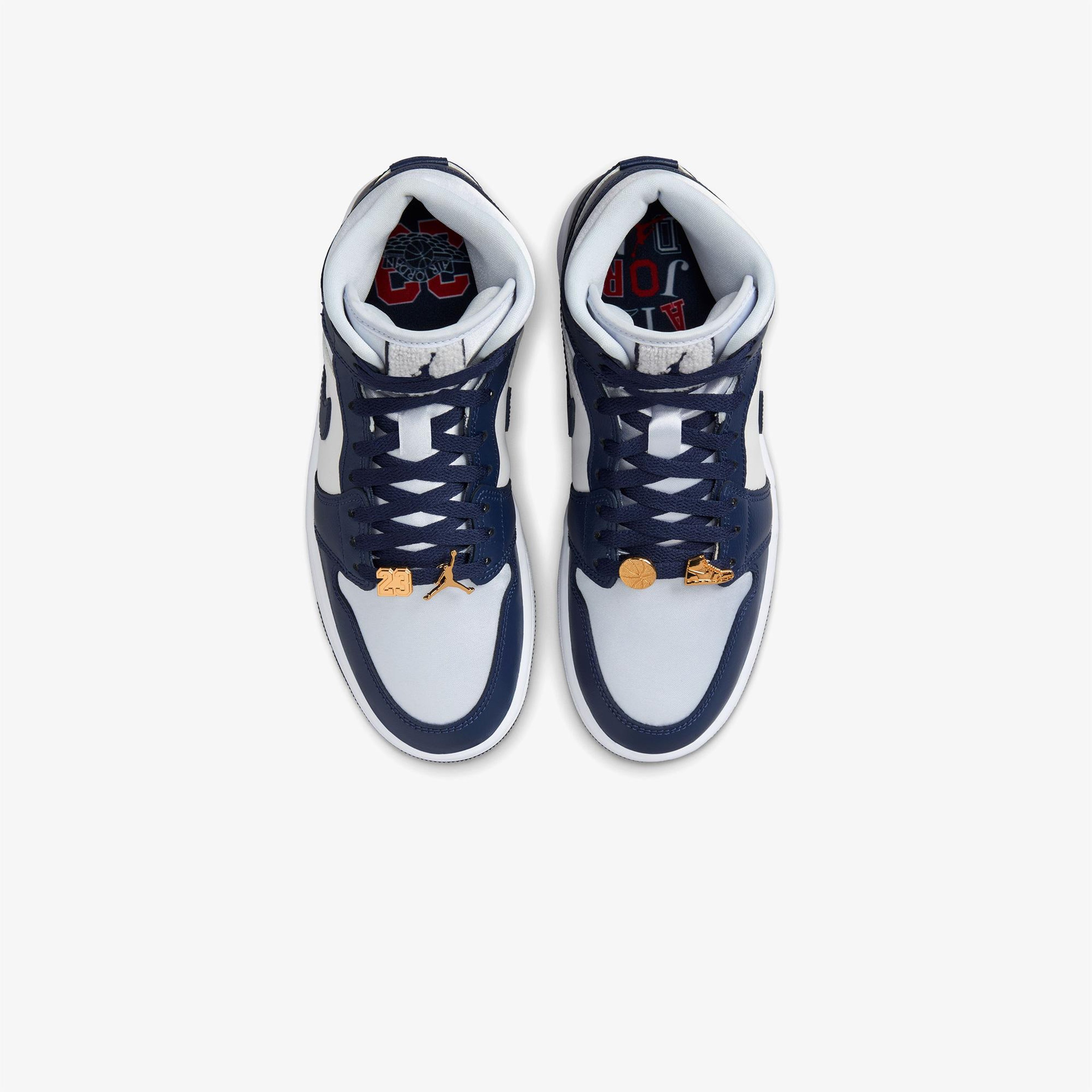 Jordan Air 1 Mid SE Kadın Lacivert Spor Ayakkabı