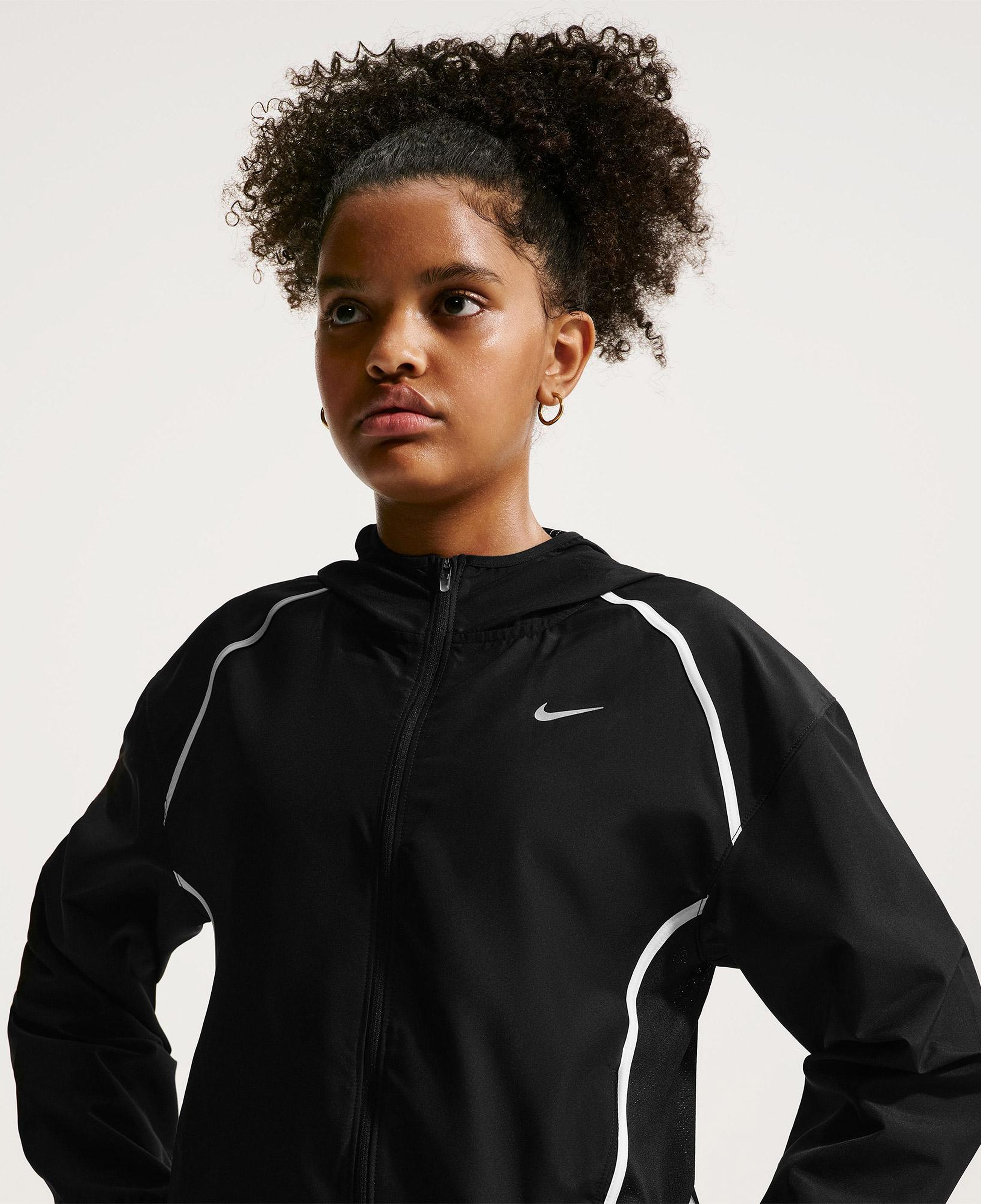 Nike Repel Tempo Genç Çocuk Siyah Ceket