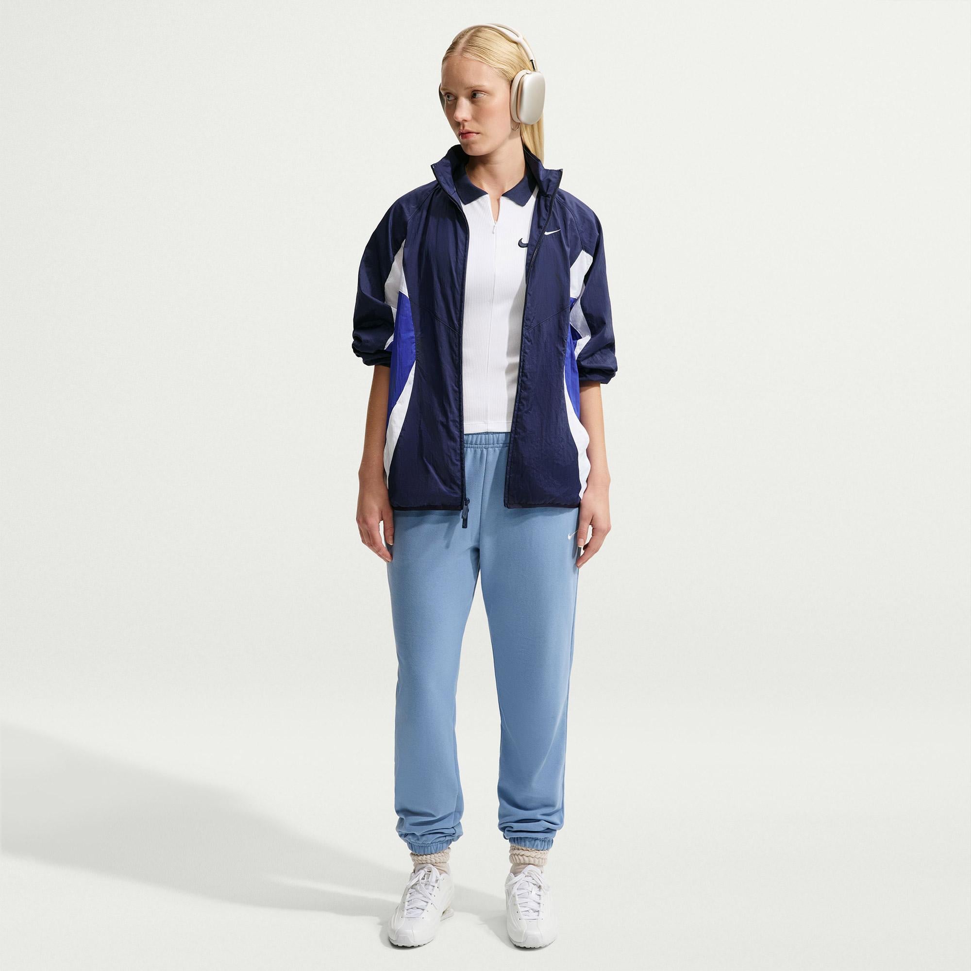 Nike Studio Fleece Kadın Mavi Eşofman Altı
