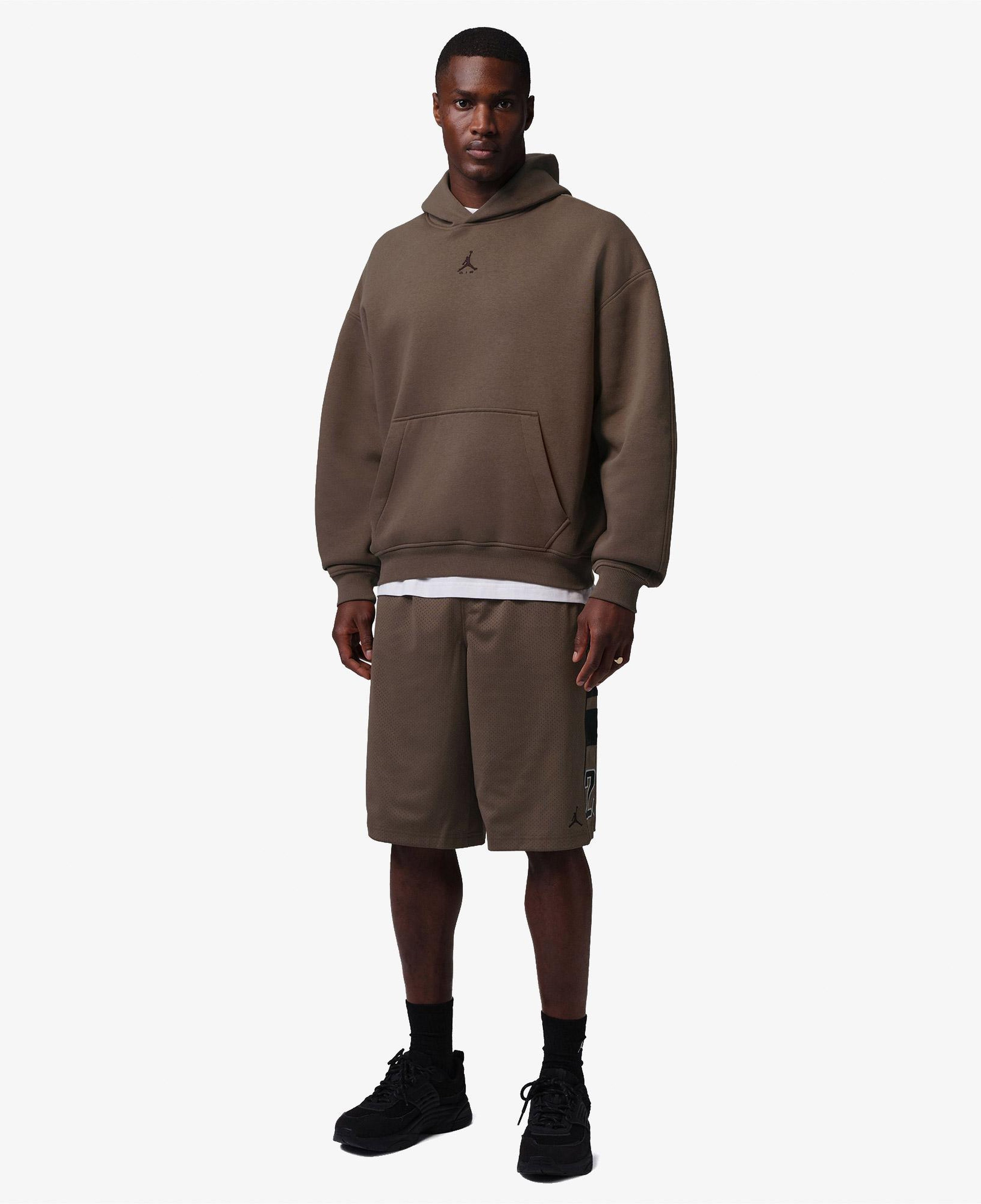 Jordan Brooklyn Fleece Oversize Erkek Kahverengi Hoodie
