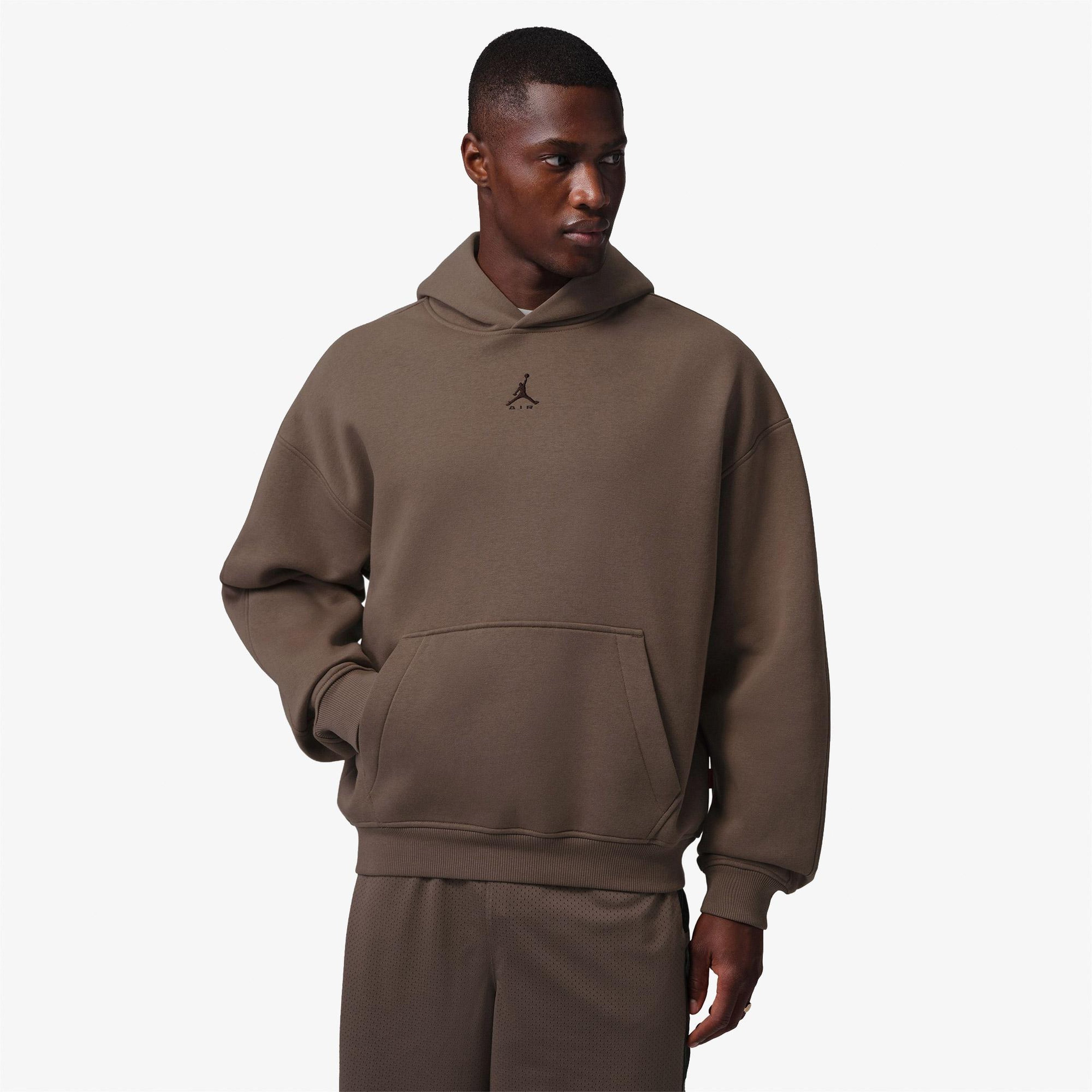 Jordan Brooklyn Fleece Oversize Erkek Kahverengi Hoodie