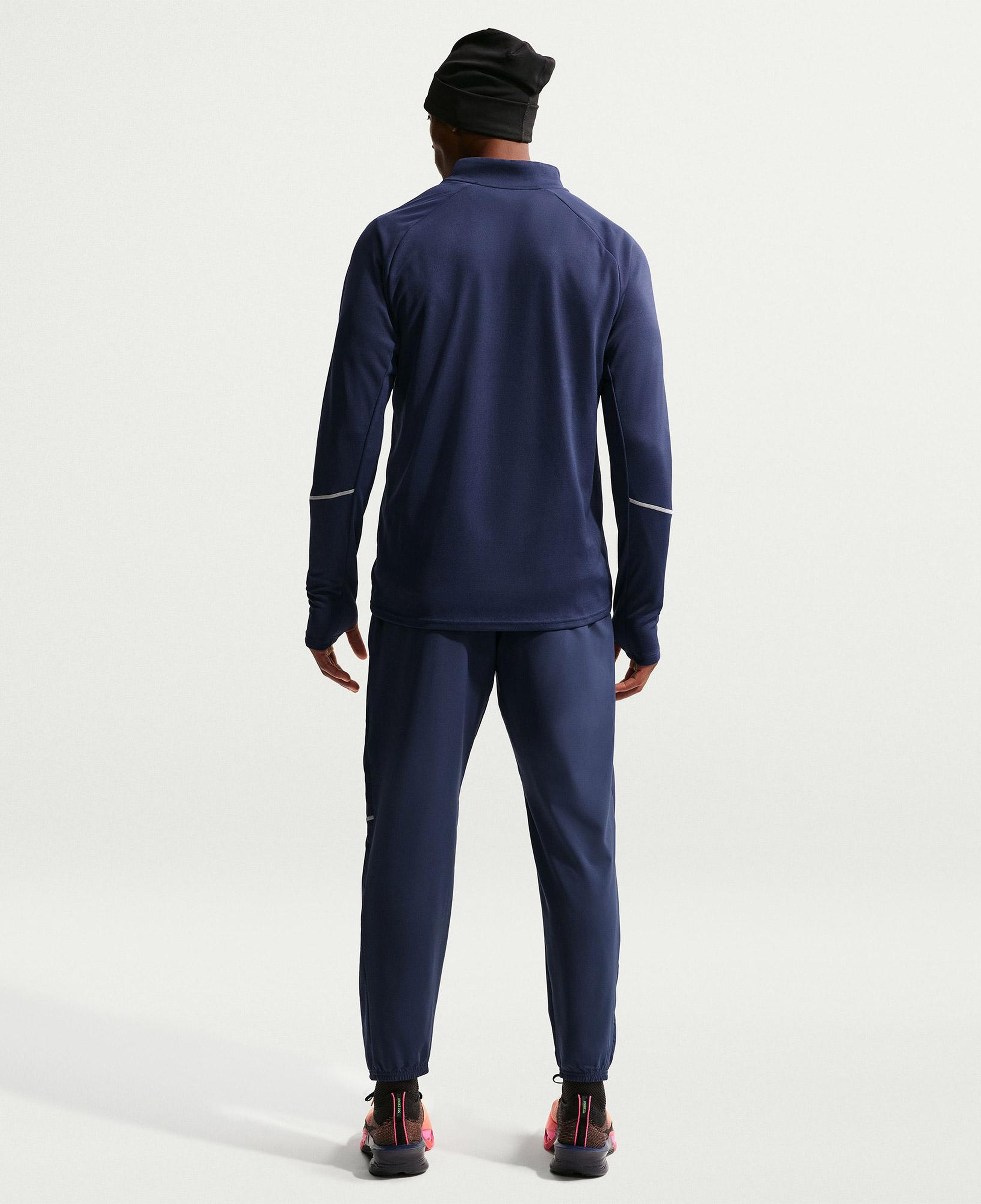 Nike Dri-Fit UV Miler Erkek Lacivert Uzun Kollu T-Shirt