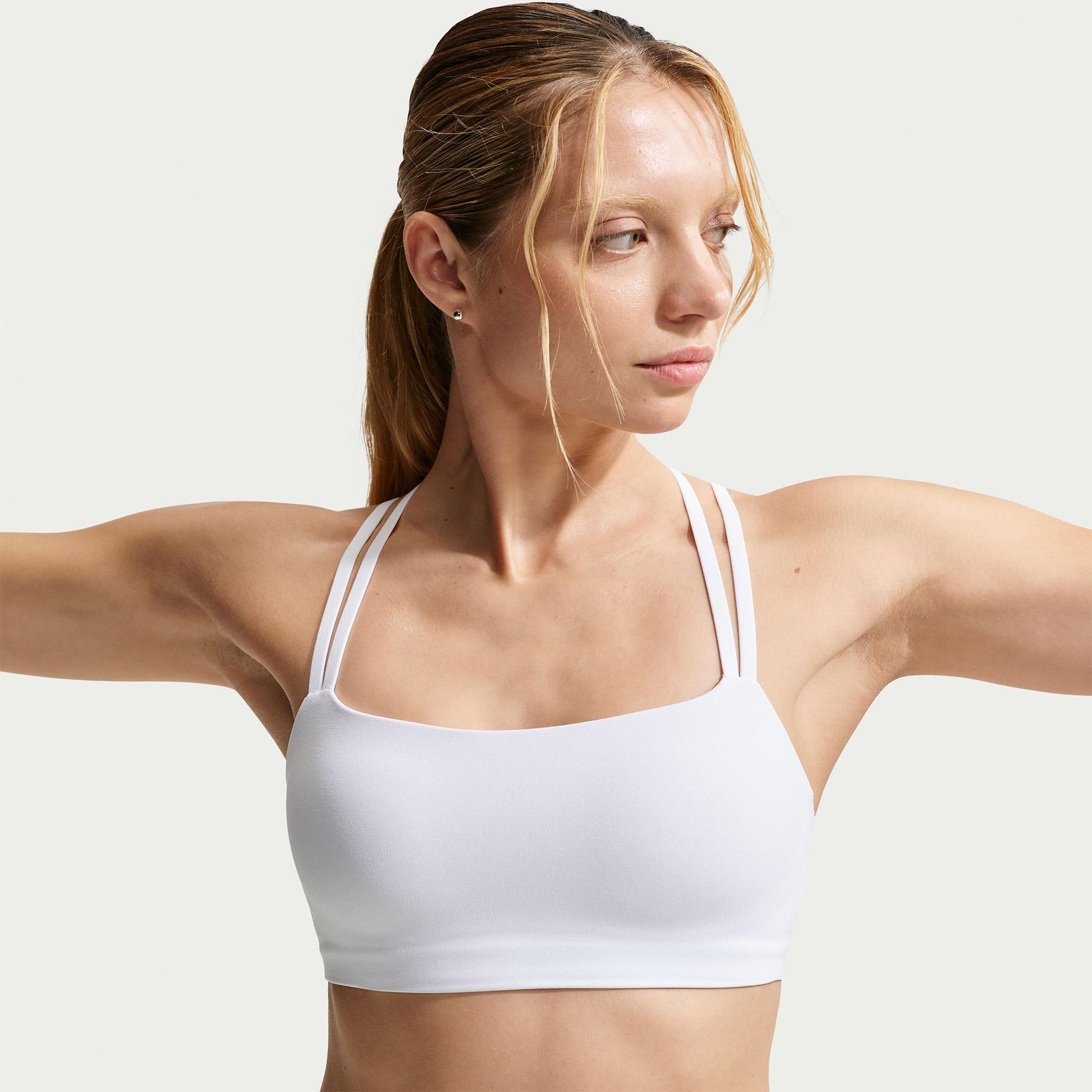 Nike Dri-Fit Zenvy Askılı Kadın Beyaz Bra