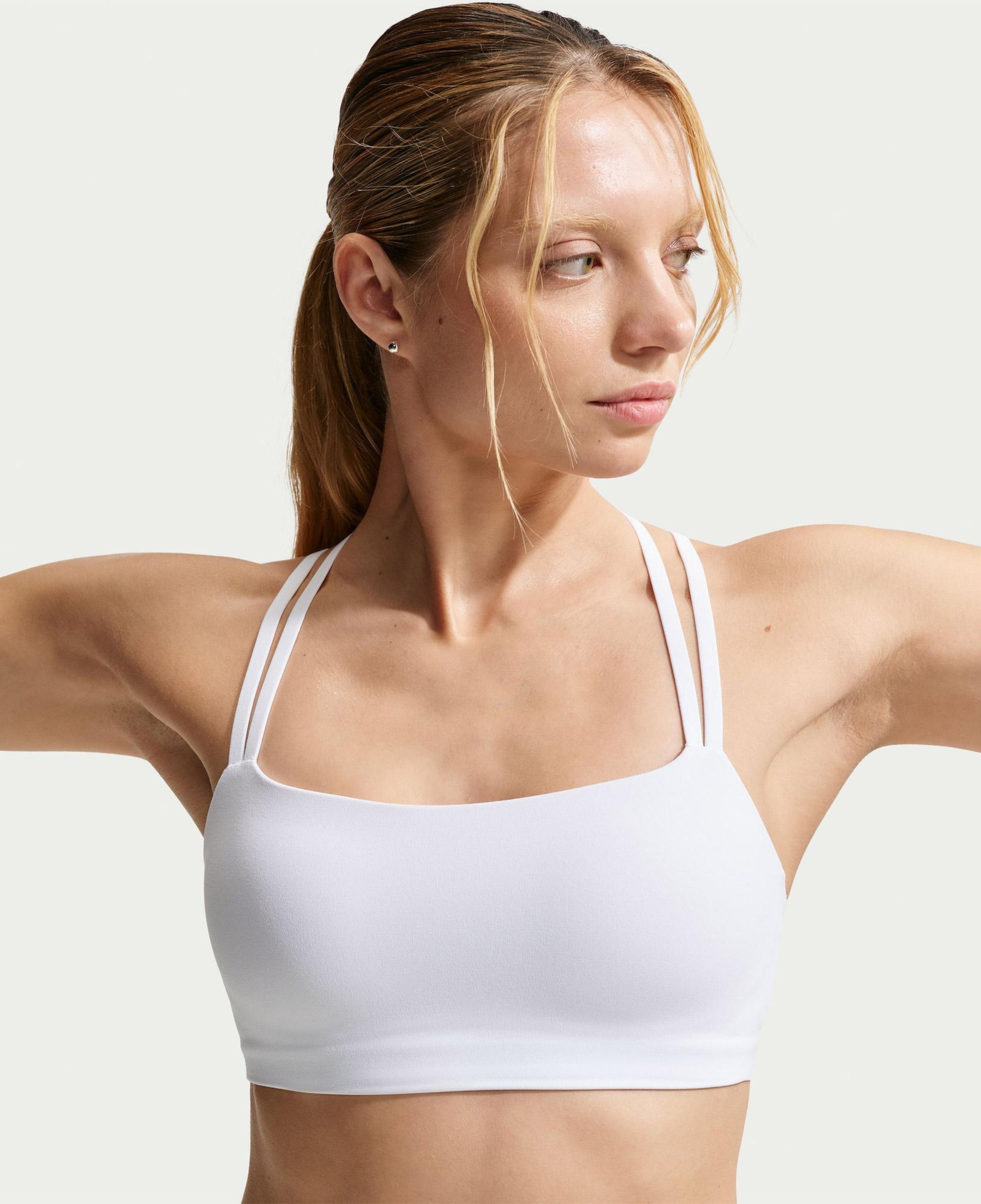 Nike Dri-Fit Zenvy Askılı Kadın Beyaz Bra
