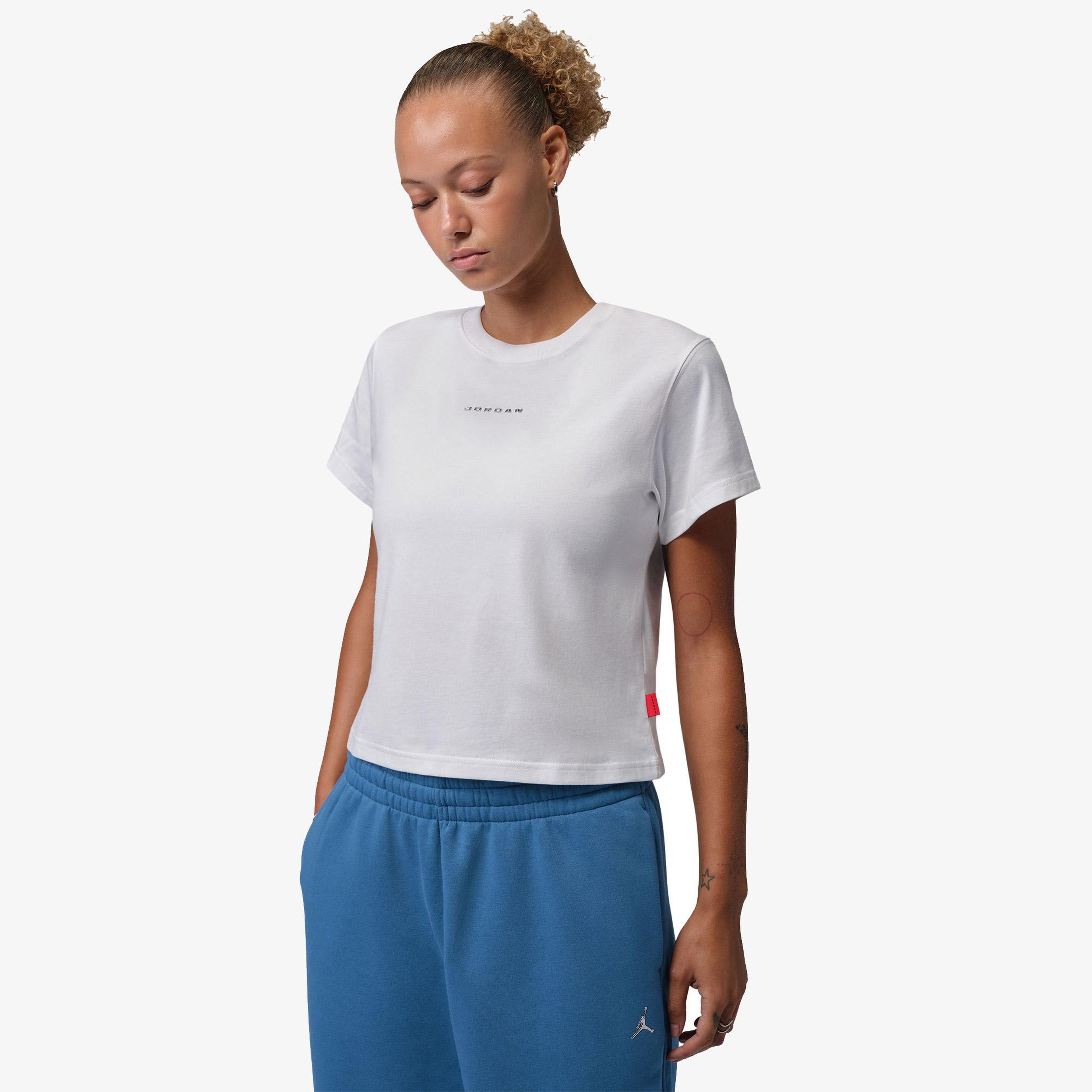 Jordan GFX Kadın Beyaz T-Shirt