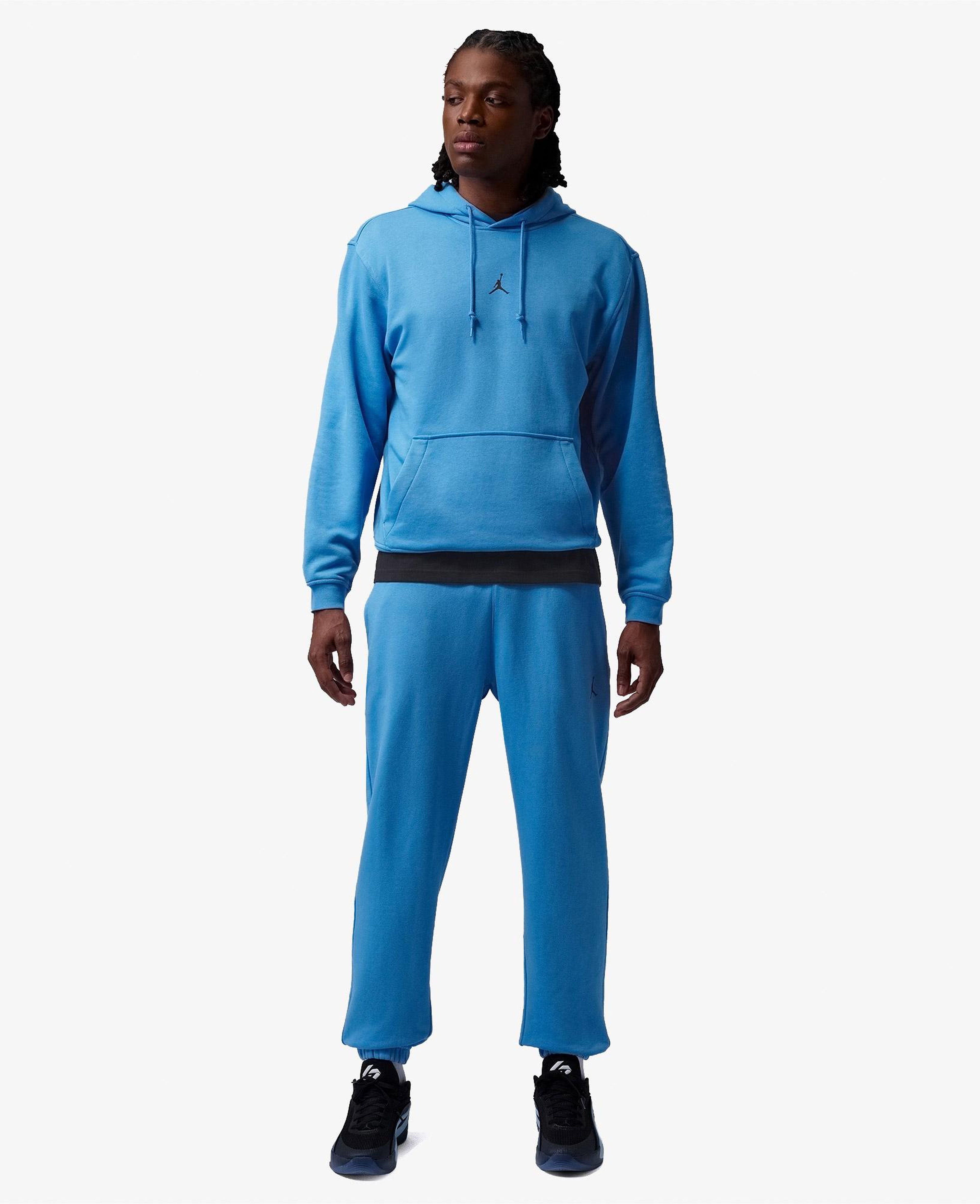 Jordan Dri-Fit Sport Crossover Fleece Erkek Mavi Hoodie