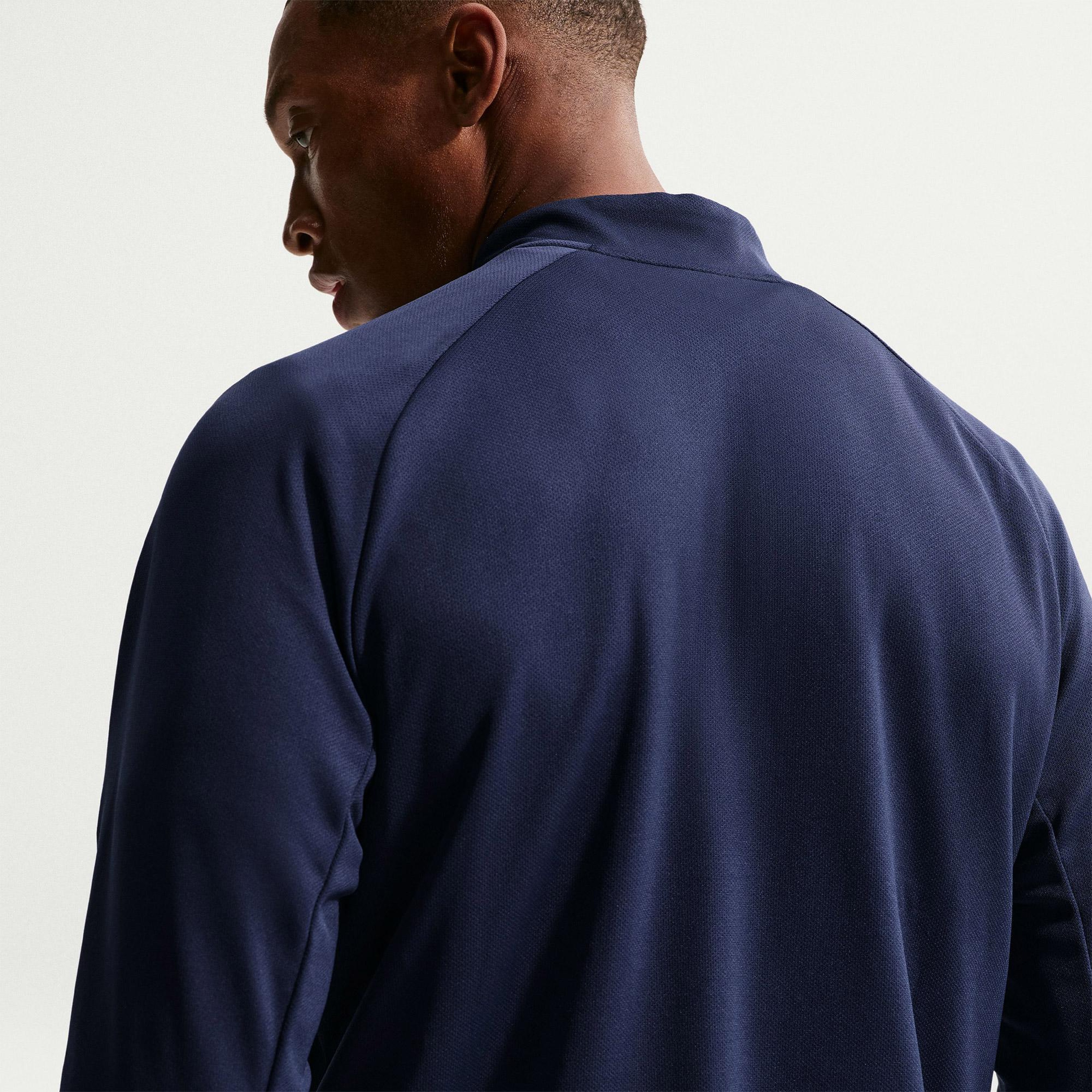 Nike Dri-Fit UV Miler Erkek Lacivert Uzun Kollu T-Shirt