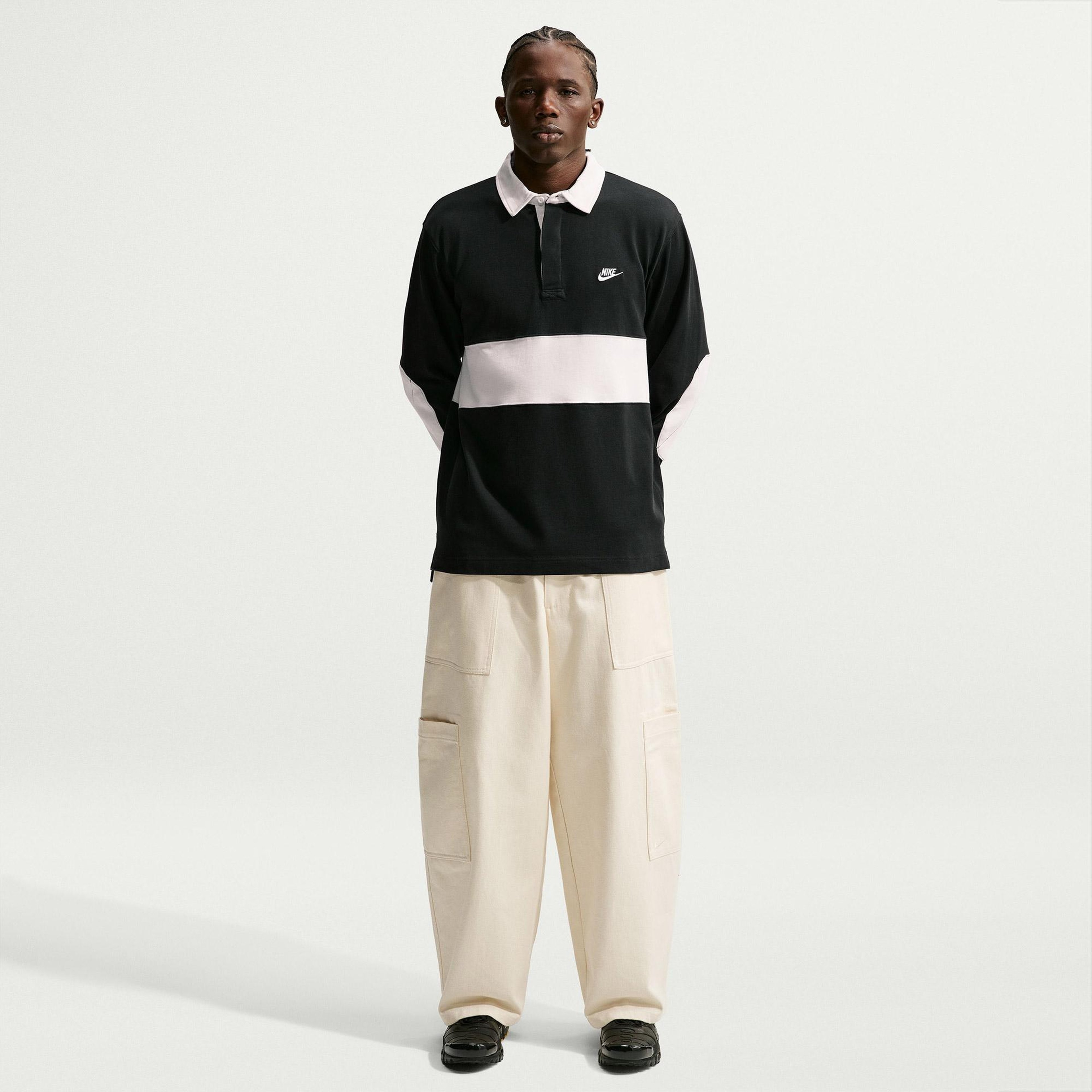 Nike Sportswear Club Rugby Erkek Siyah Polo