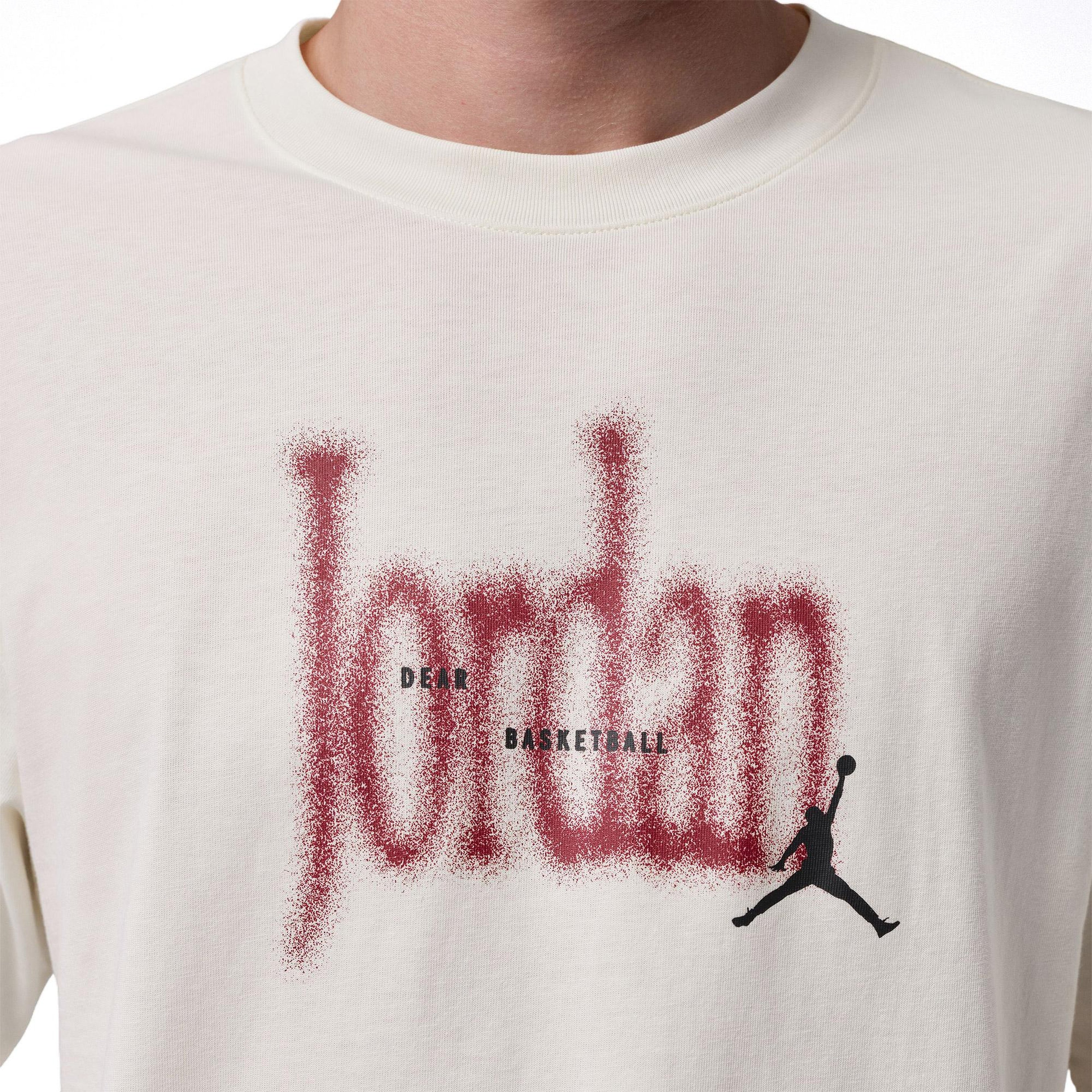 Jordan Brooklyn Love 85 Erkek Krem Rengi T-Shirt