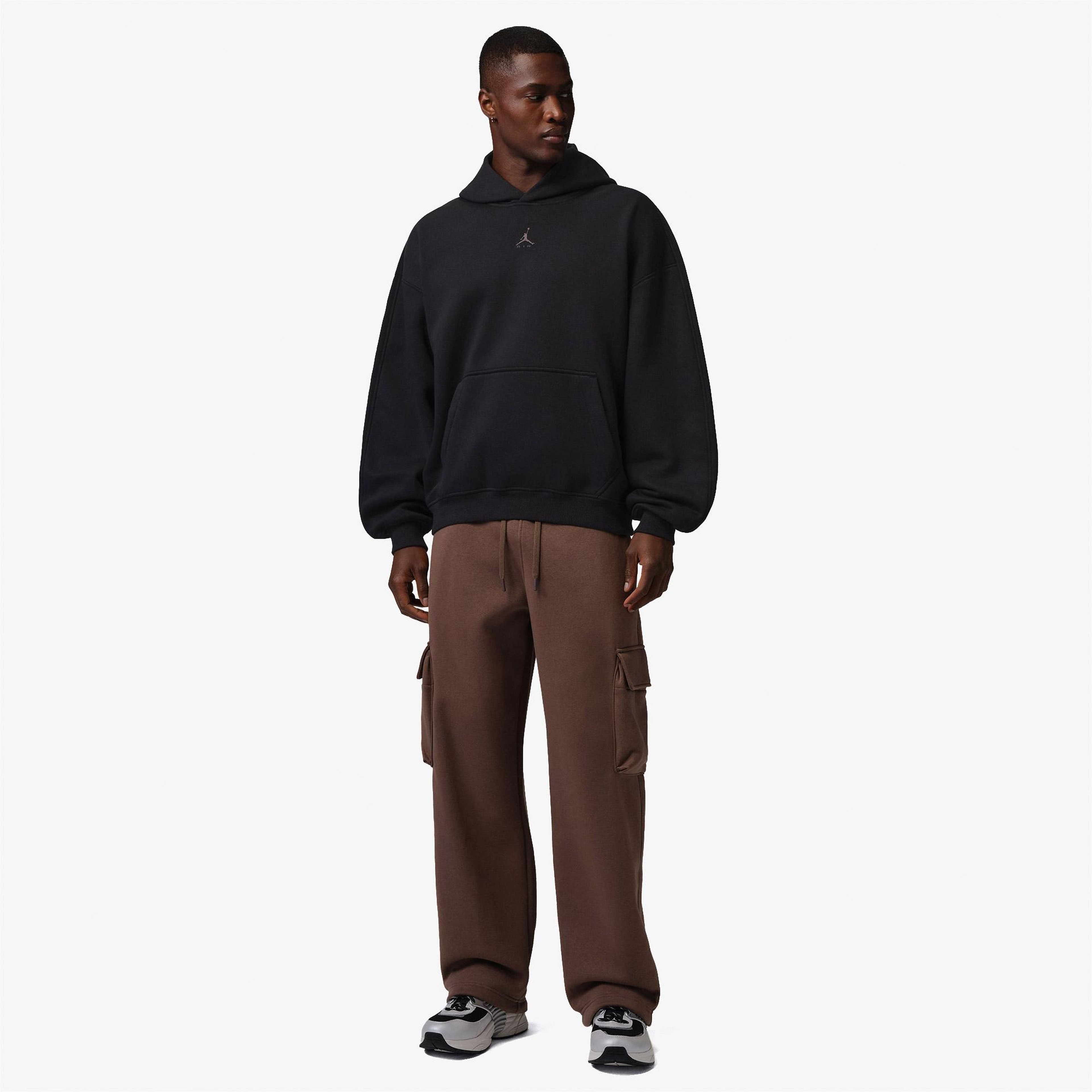 Jordan Brooklyn Fleece Oversize Erkek Siyah Hoodie