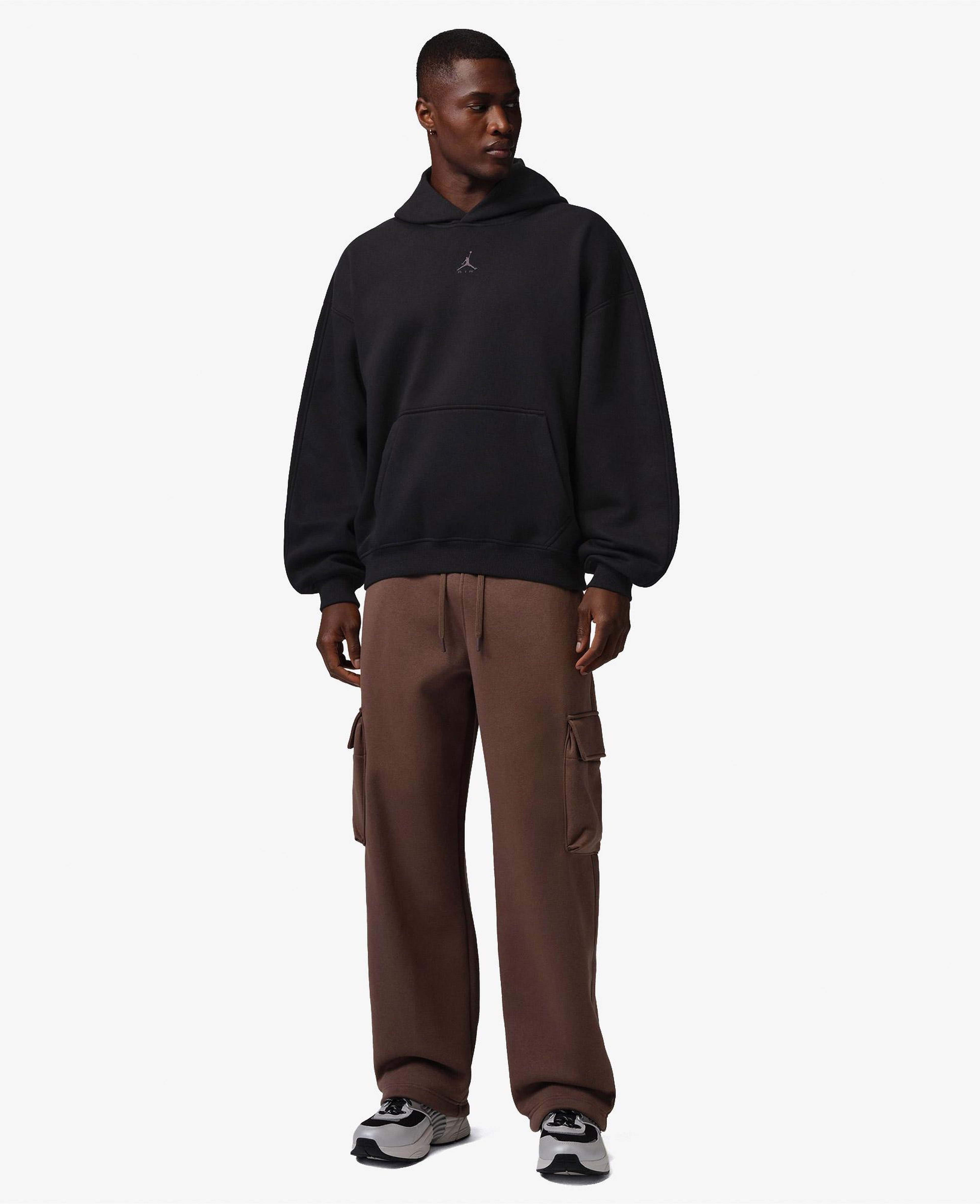 Jordan Brooklyn Fleece Oversize Erkek Siyah Hoodie