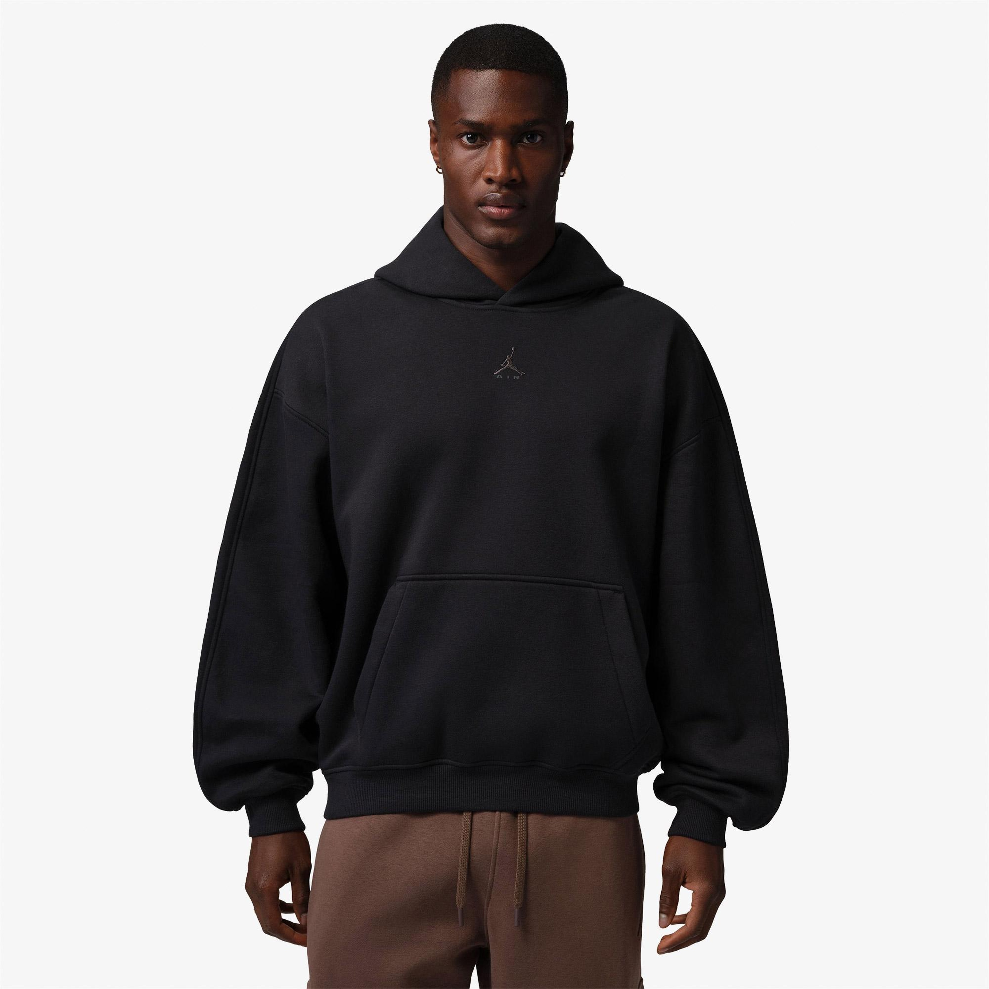 Jordan Brooklyn Fleece Oversize Erkek Siyah Hoodie