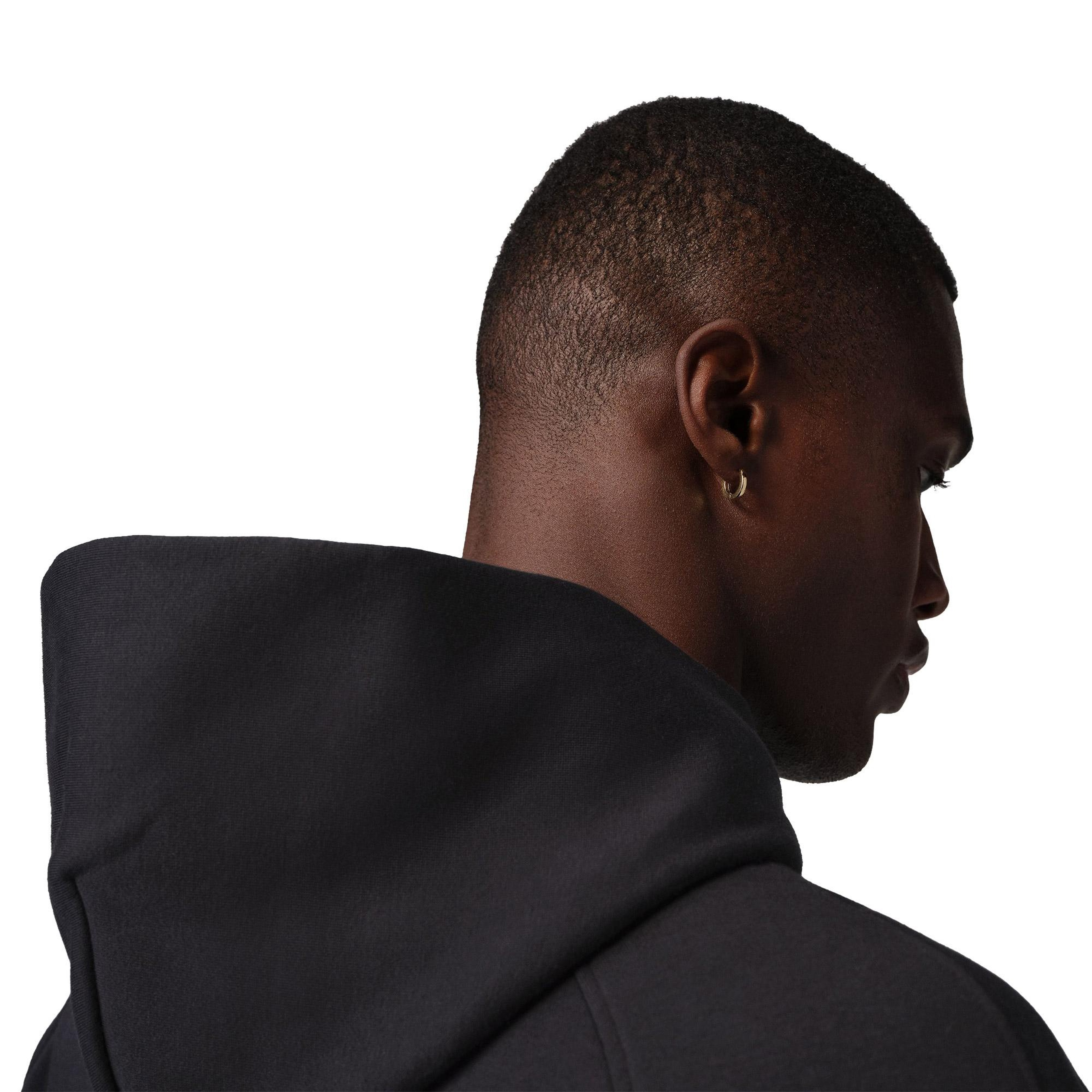 Jordan Brooklyn Fleece Oversize Erkek Siyah Hoodie