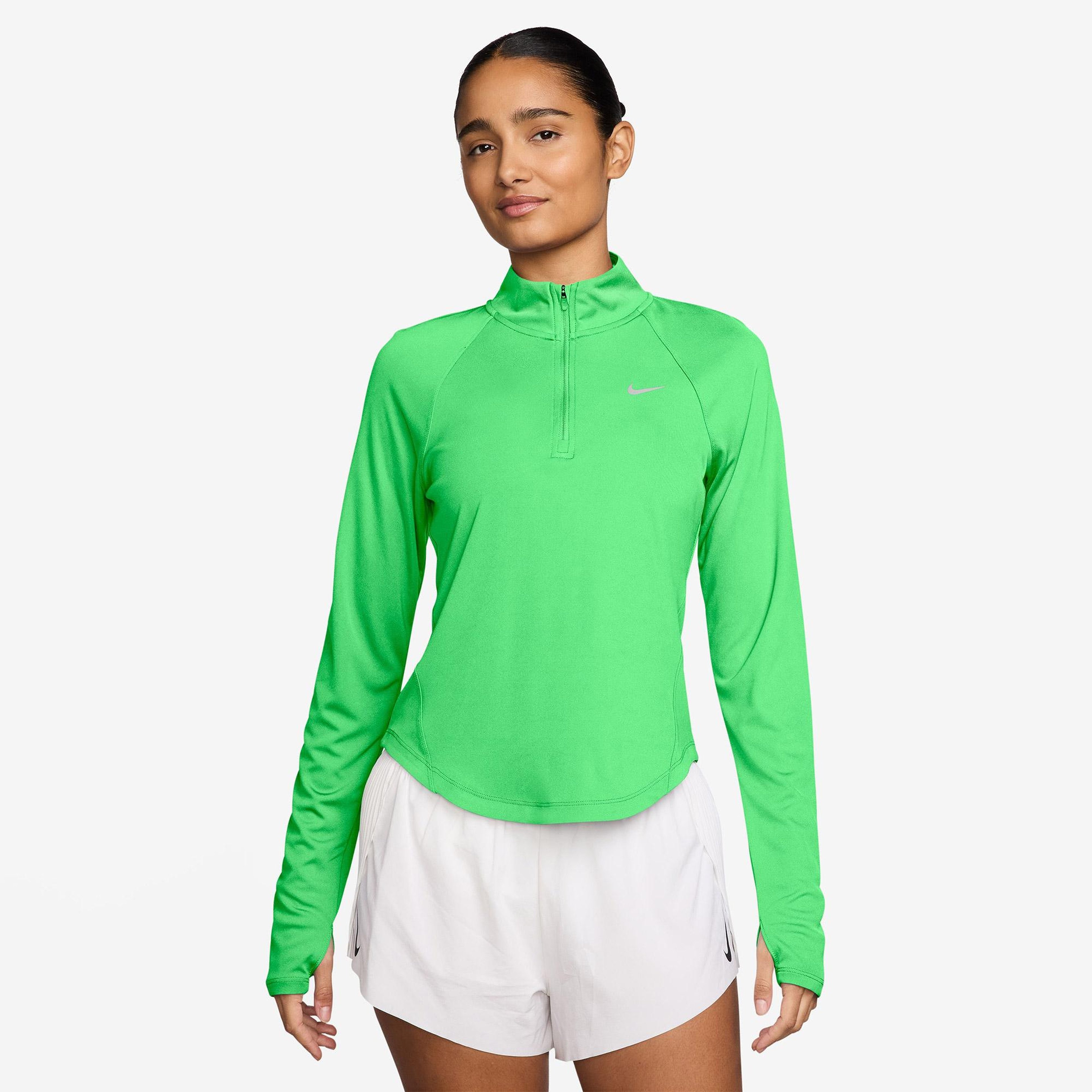 Nike Tempo Swoosh Run Dri-Fit Kadın Yeşil T-Shirt