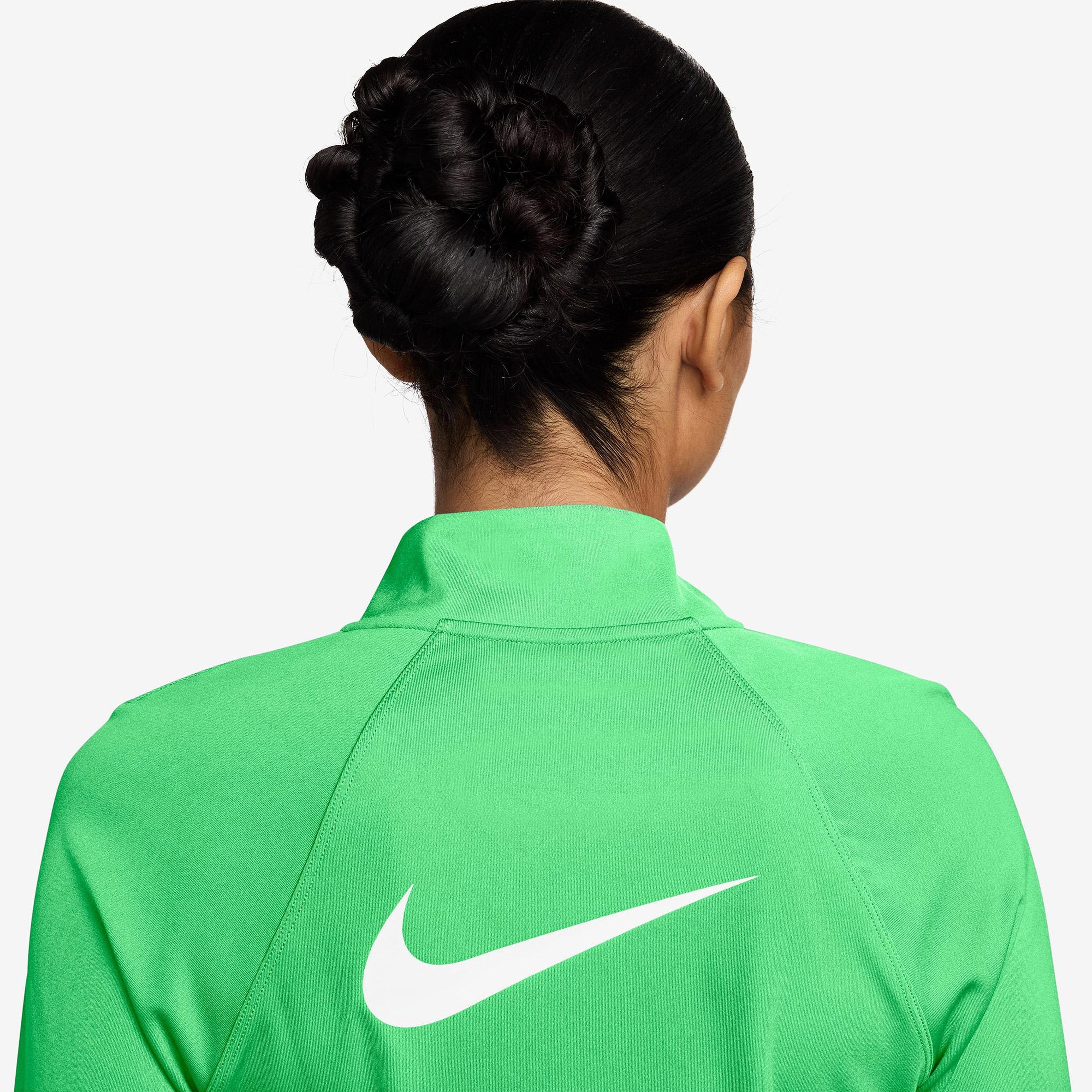Nike Tempo Swoosh Run Dri-Fit Kadın Yeşil T-Shirt