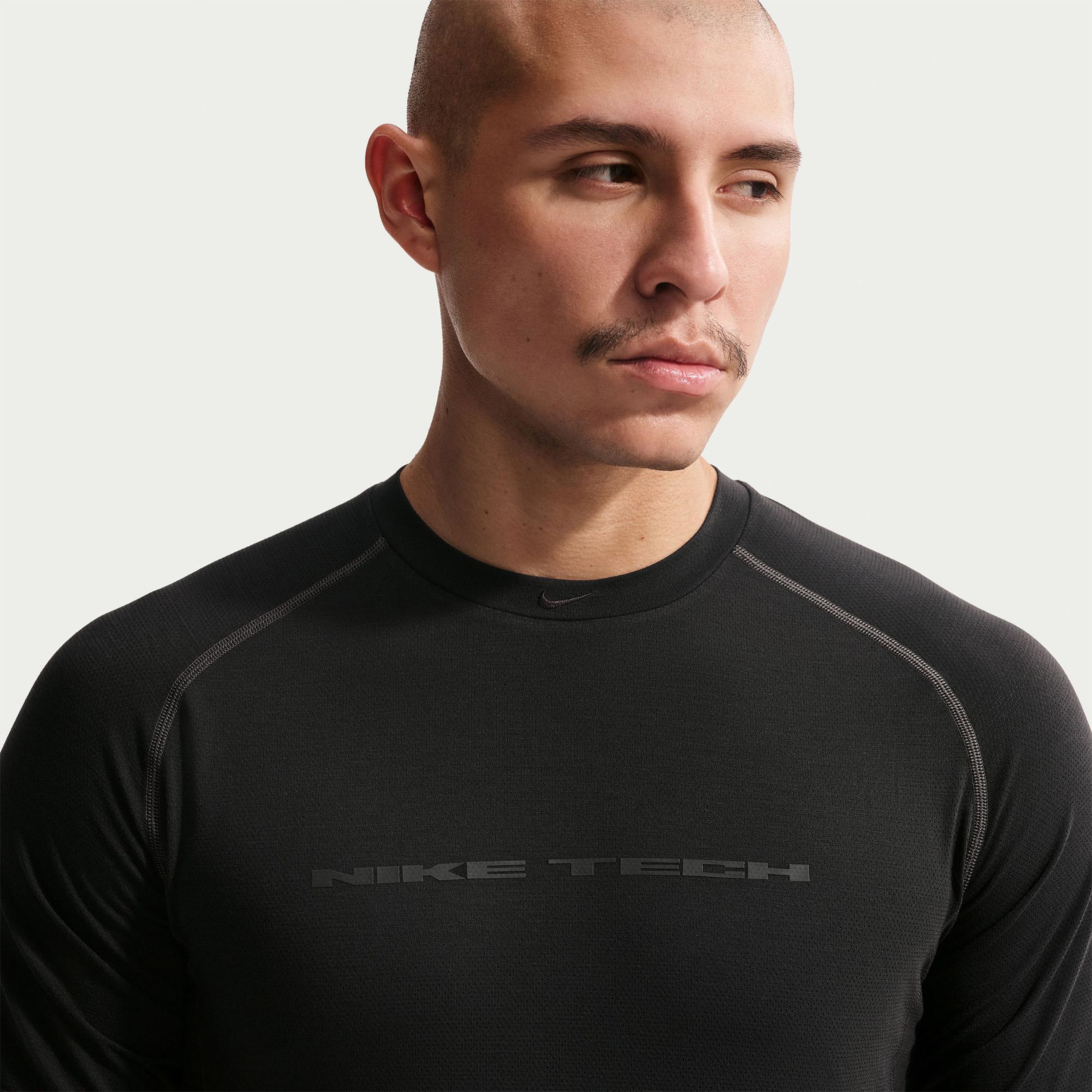 Nike Dri-Fit Tech Pro Erkek Siyah T-Shirt