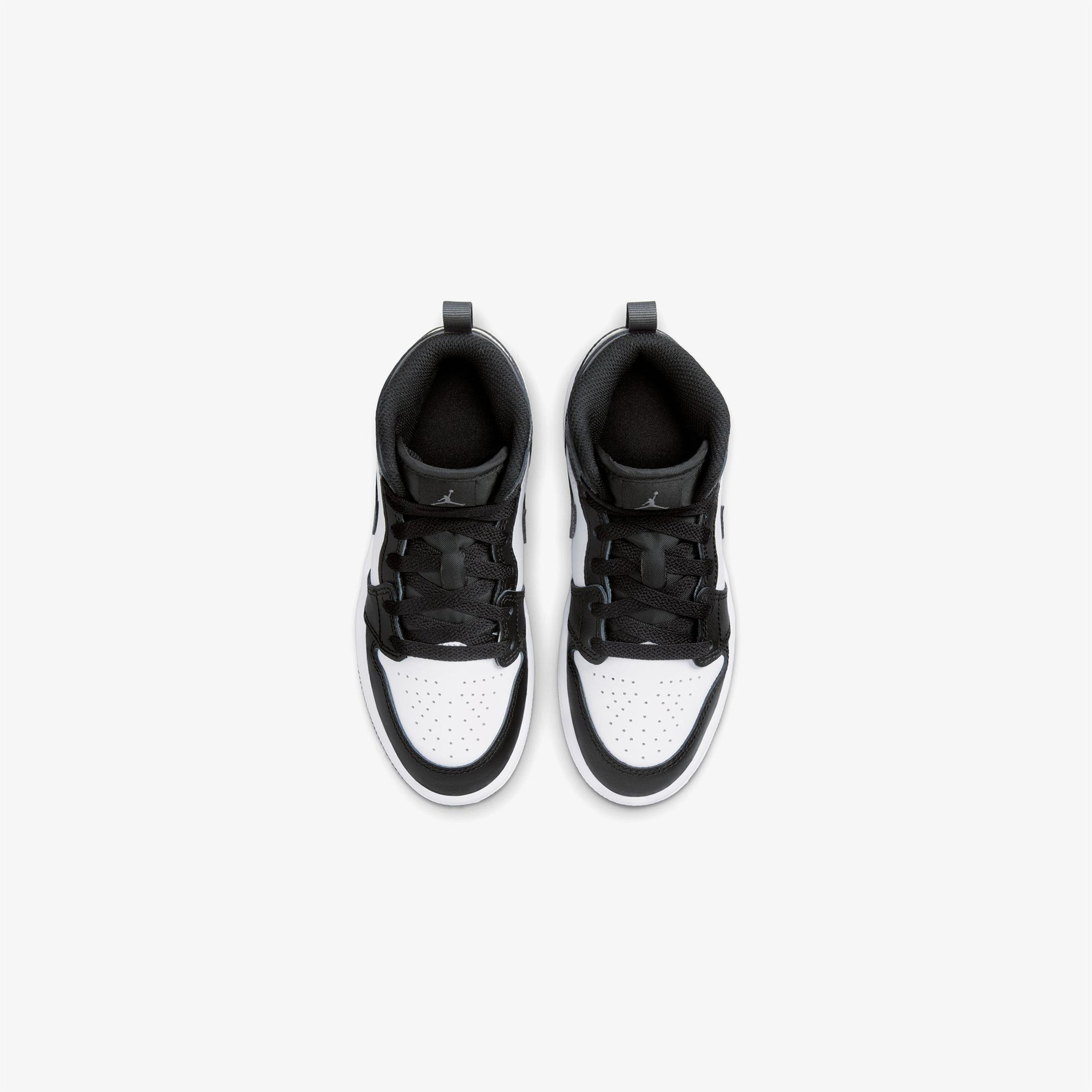 Jordan 1 Mid Çocuk Siyah Spor Ayakkabı