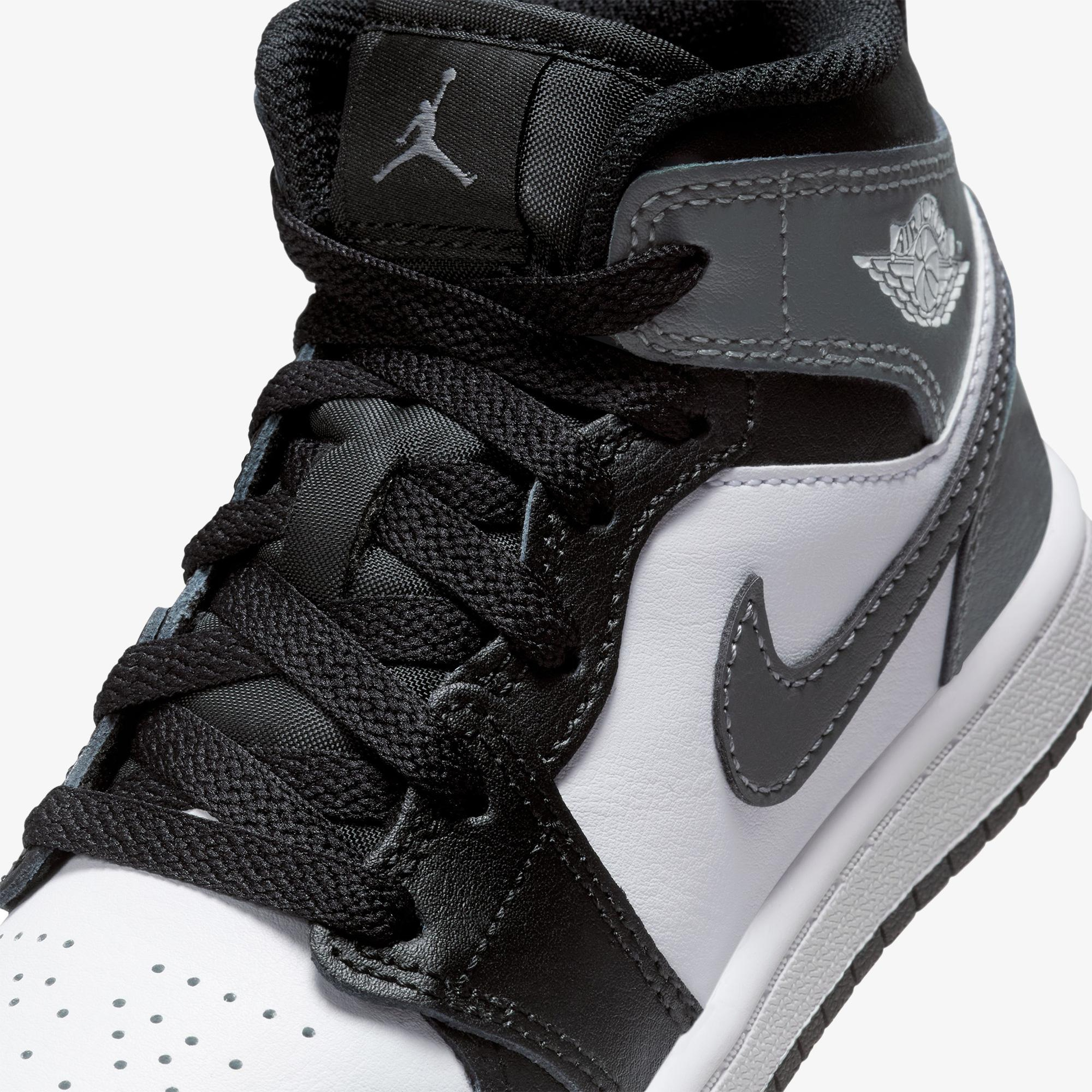 Jordan 1 Mid Çocuk Siyah Spor Ayakkabı