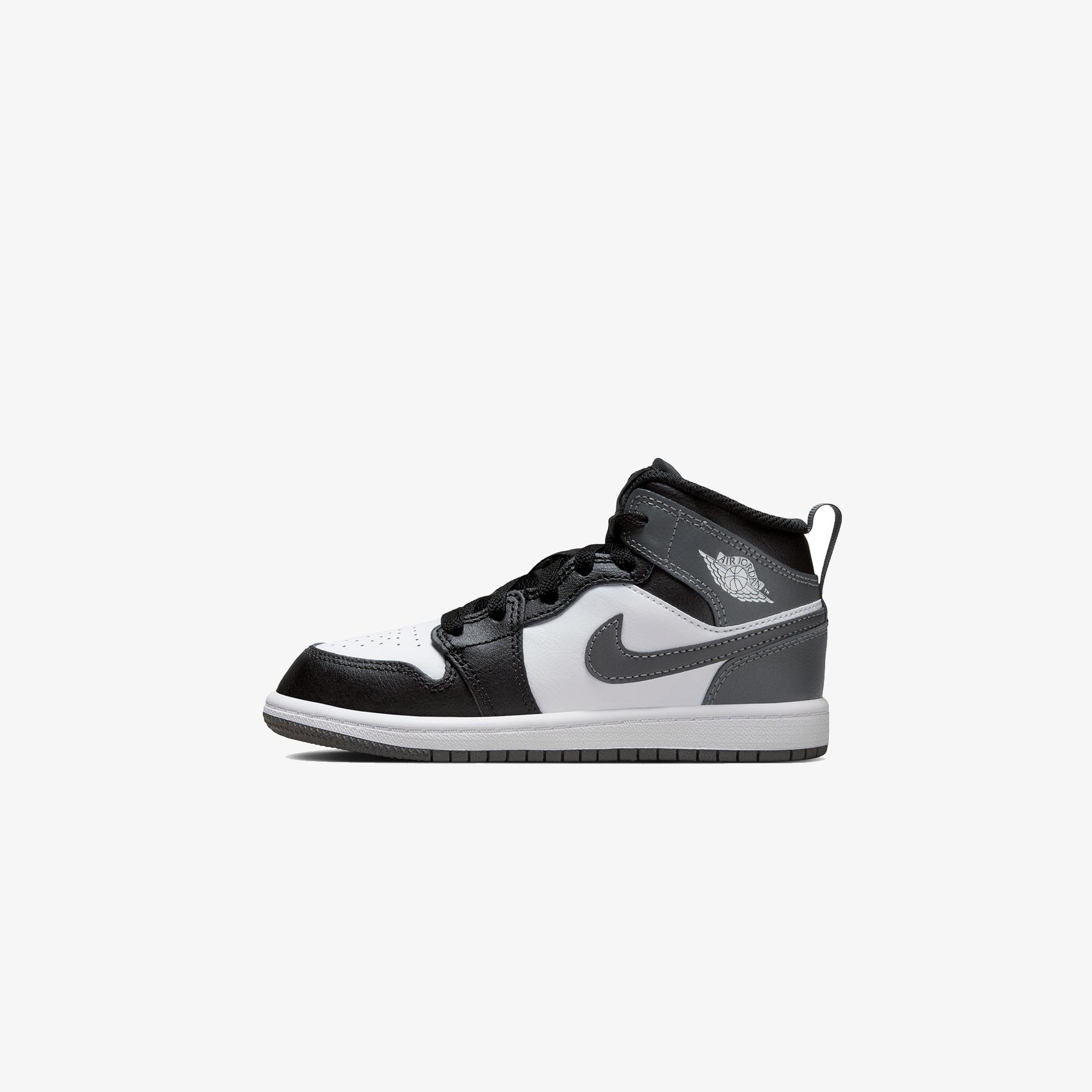 Jordan 1 Mid Çocuk Siyah Spor Ayakkabı