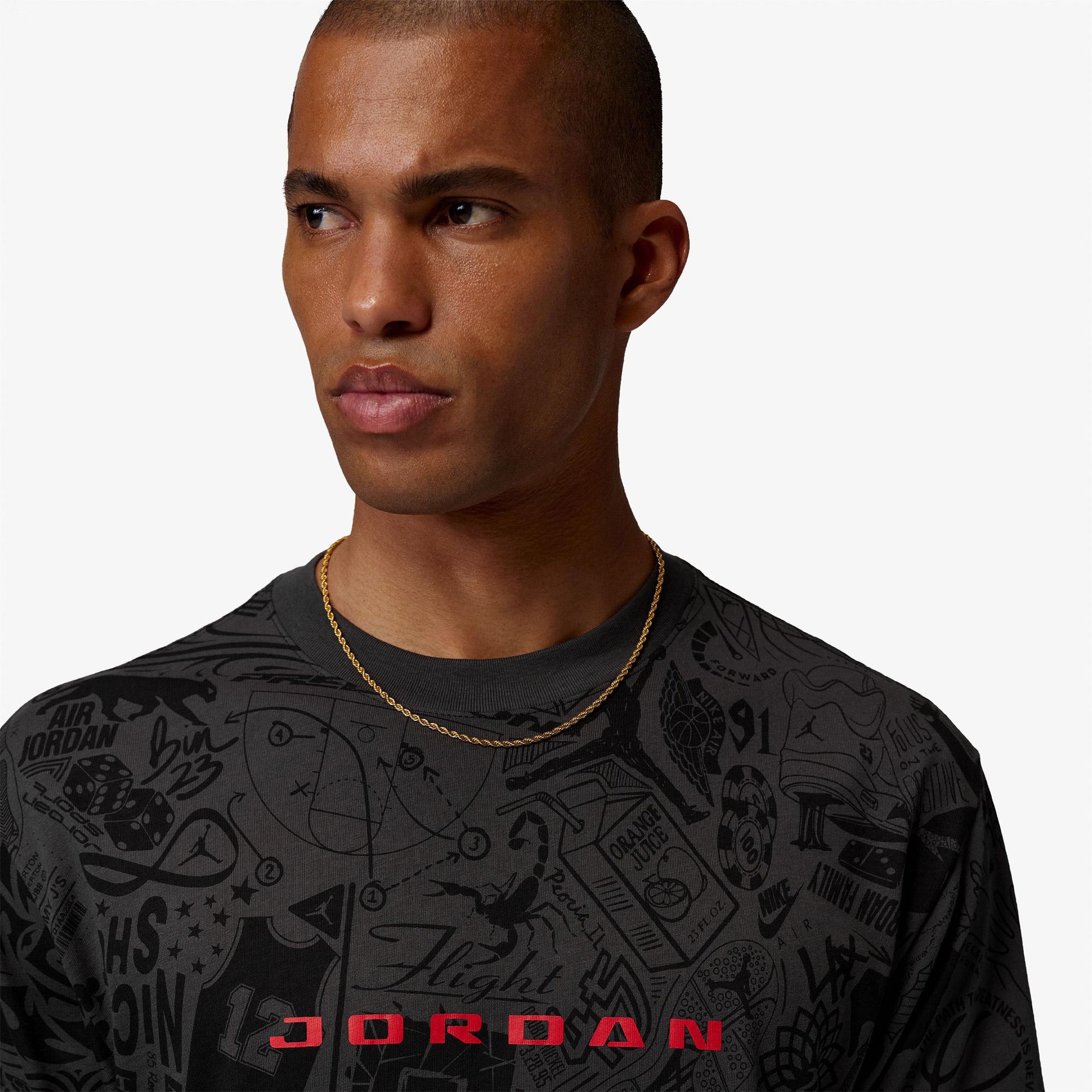 Jordan Brooklyn Erkek Siyah T-Shirt