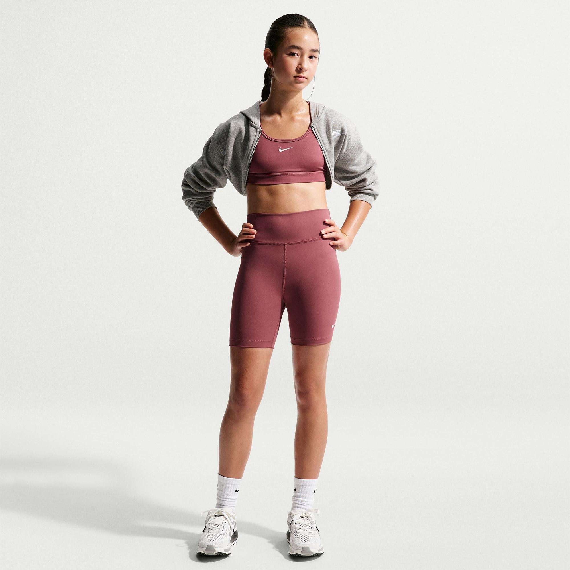 Nike Dri-Fit Swoosh Genç Çocuk Pembe Bra