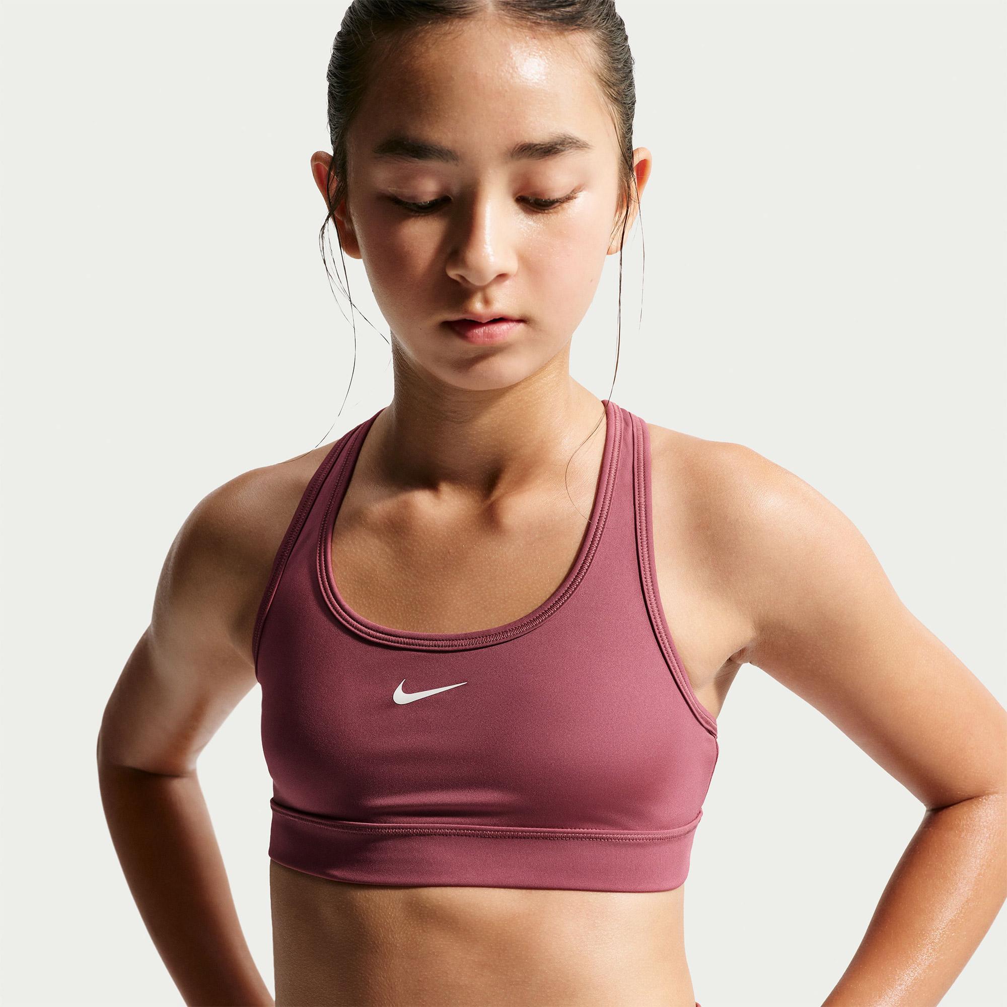 Nike Dri-Fit Swoosh Genç Çocuk Pembe Bra
