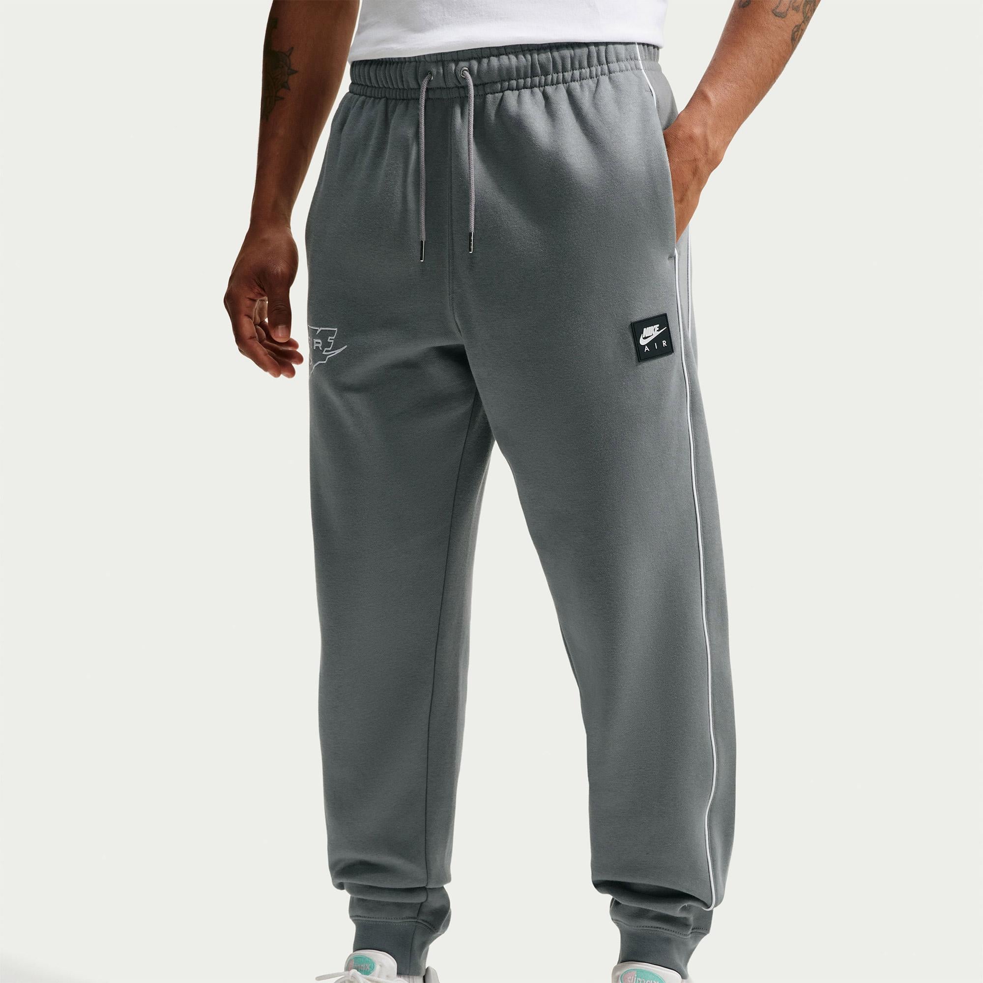 Nike Air Fleece Jogger Erkek Gri Eşofman Altı