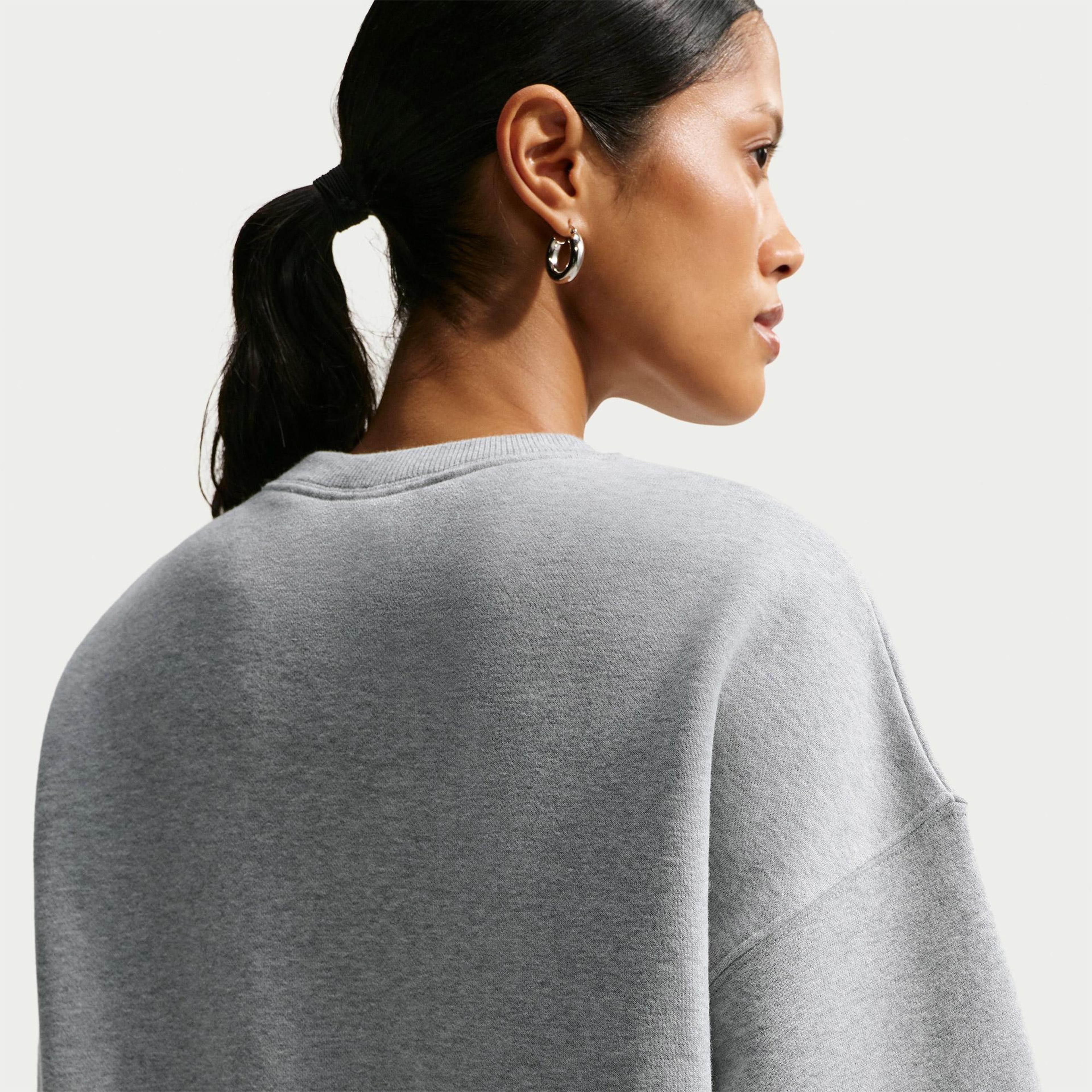 Nike Studio Fleece Kadın Gri Sweatshirt