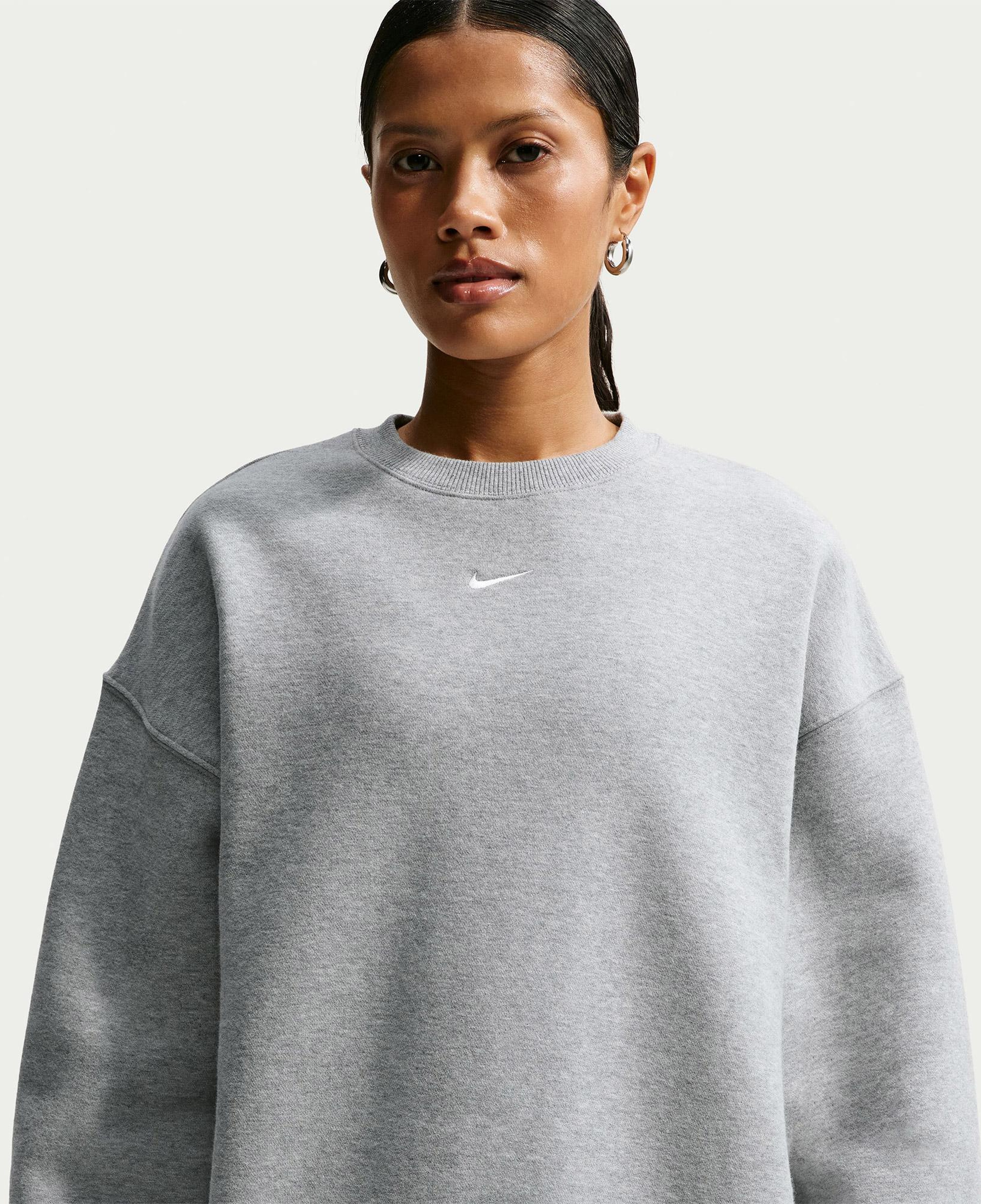 Nike Studio Fleece Kadın Gri Sweatshirt