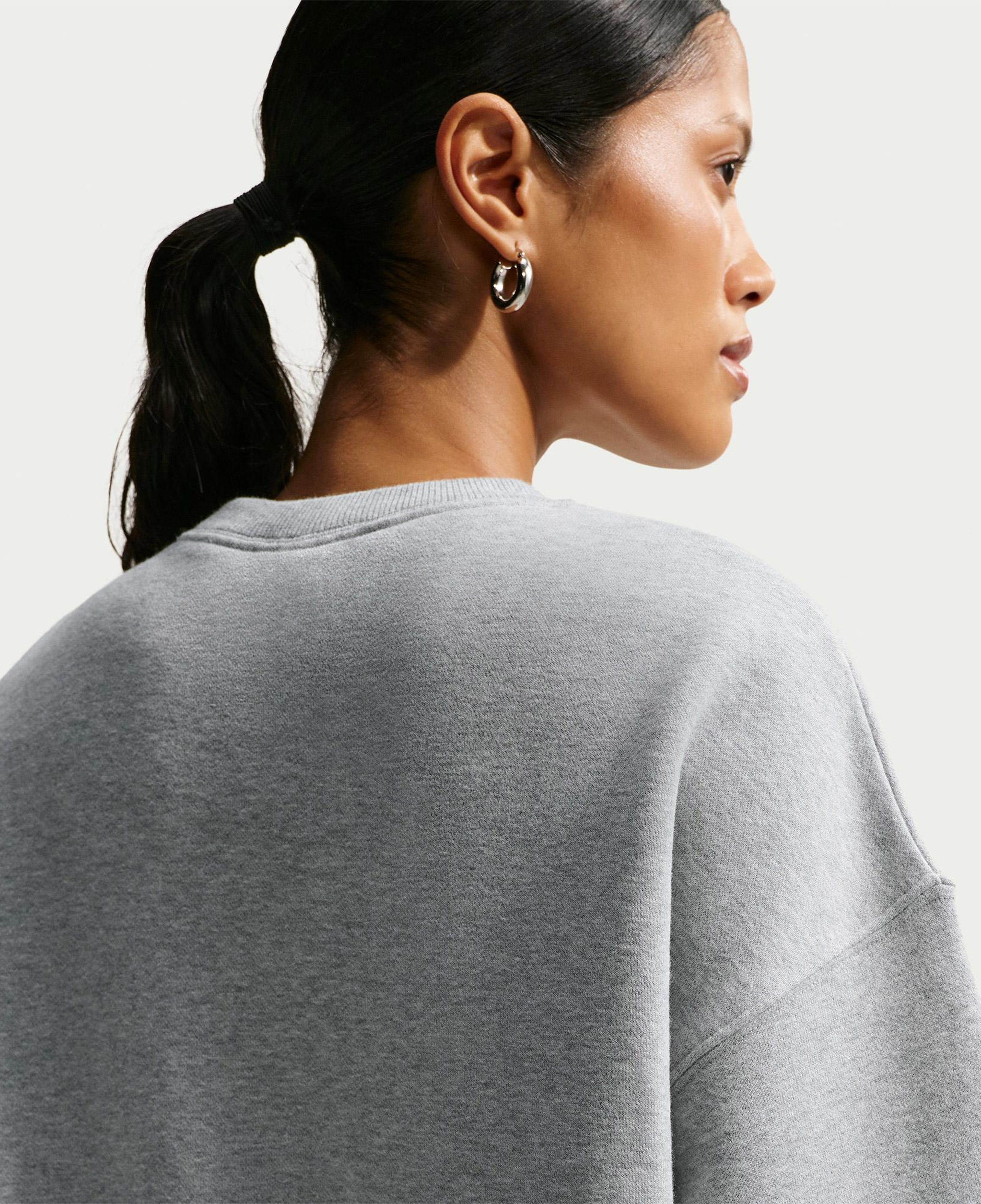 Nike Studio Fleece Kadın Gri Sweatshirt