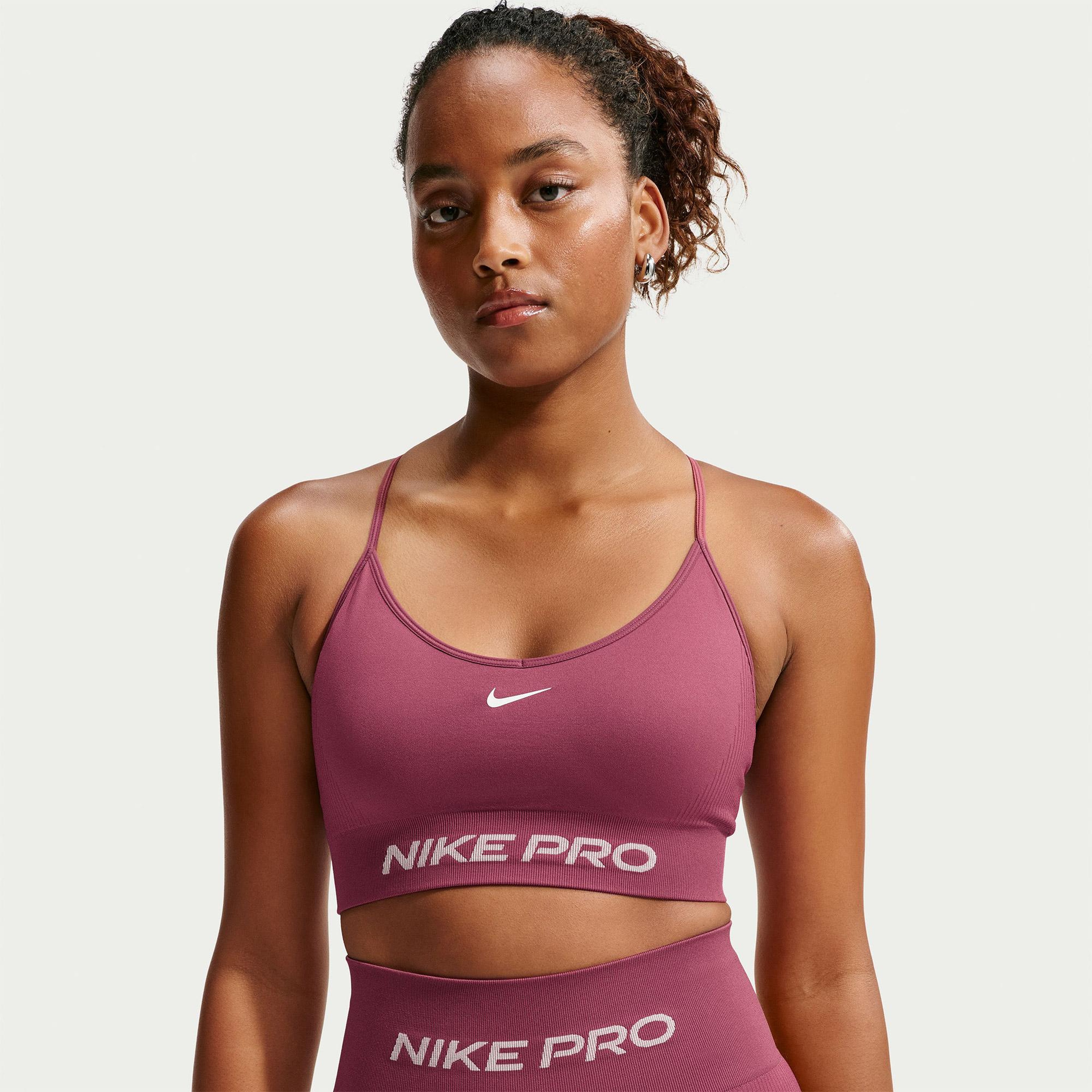 Nike Pro Dri-Fit Seamless Kadın Pembe Bra