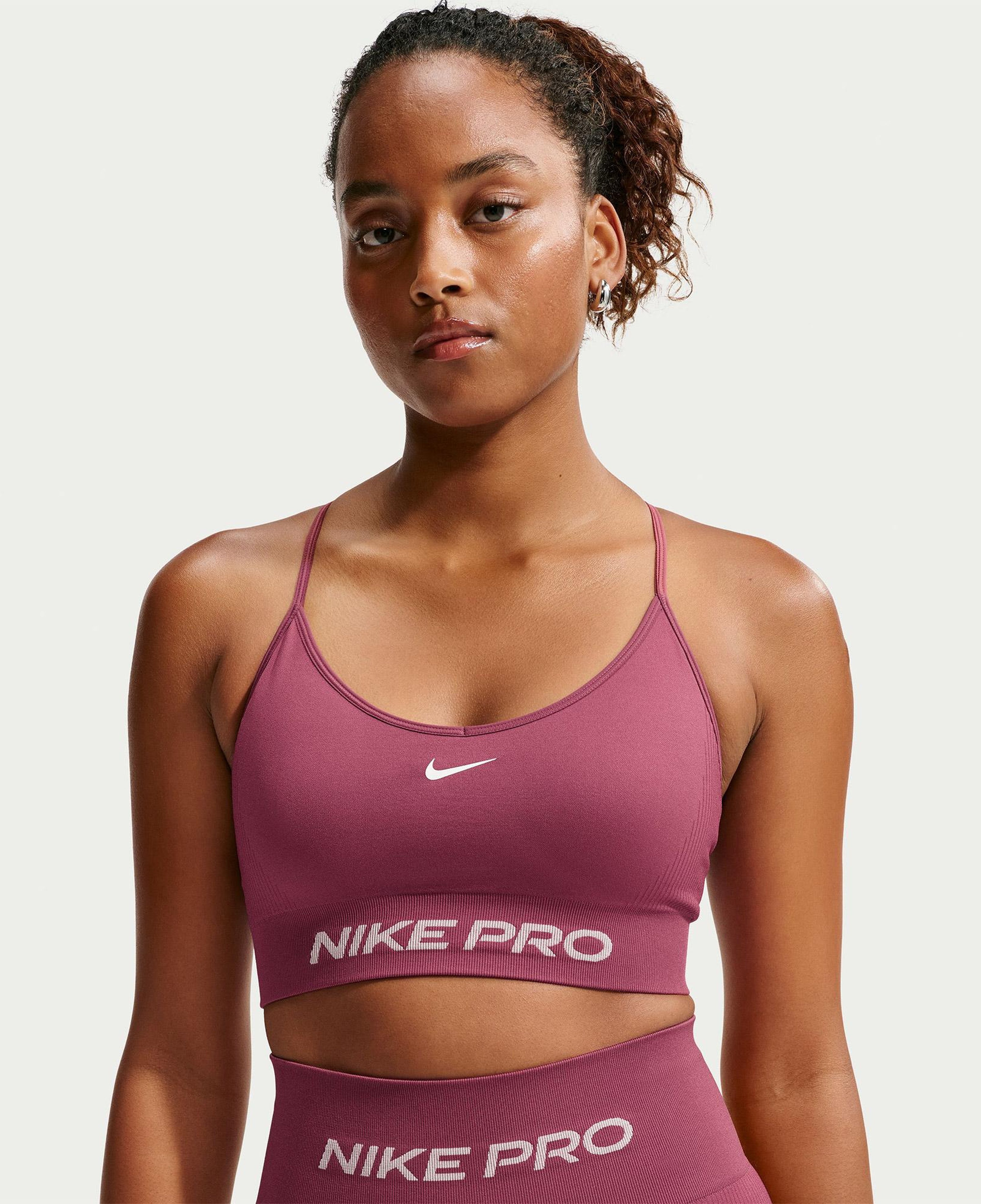 Nike Pro Dri-Fit Seamless Kadın Pembe Bra
