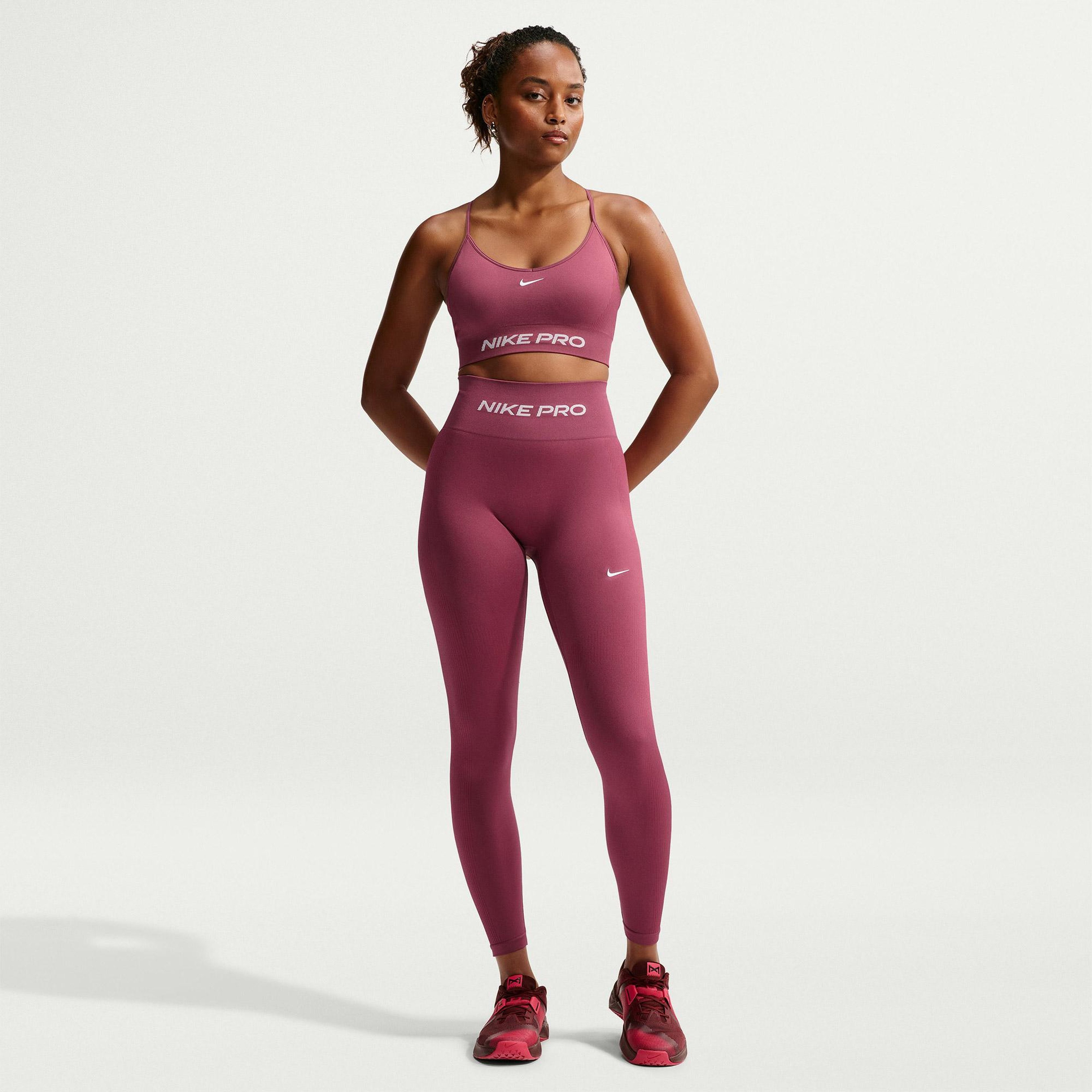 Nike Pro Dri-Fit Seamless Kadın Pembe Bra