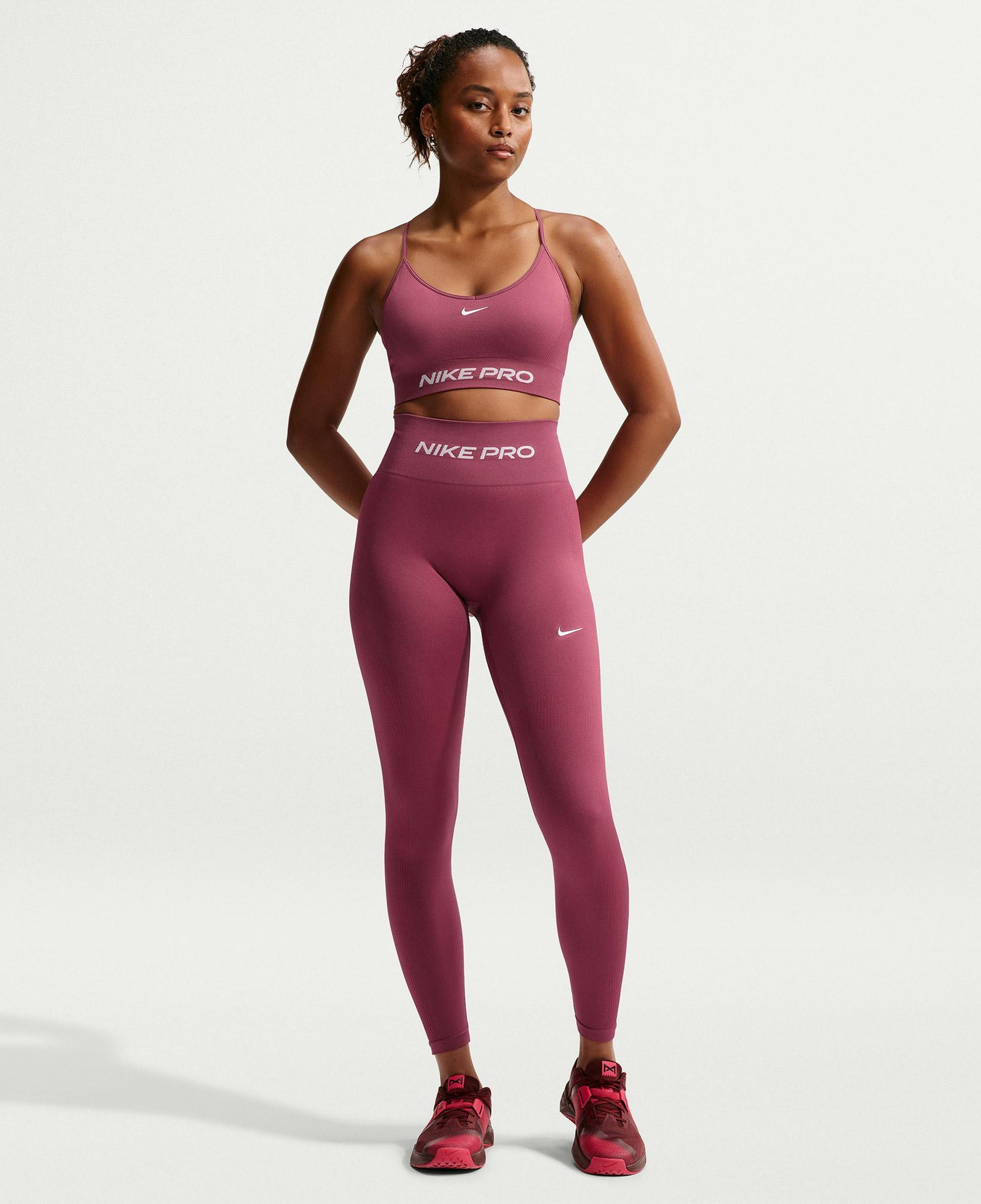 Nike Pro Dri-Fit Seamless Kadın Pembe Bra