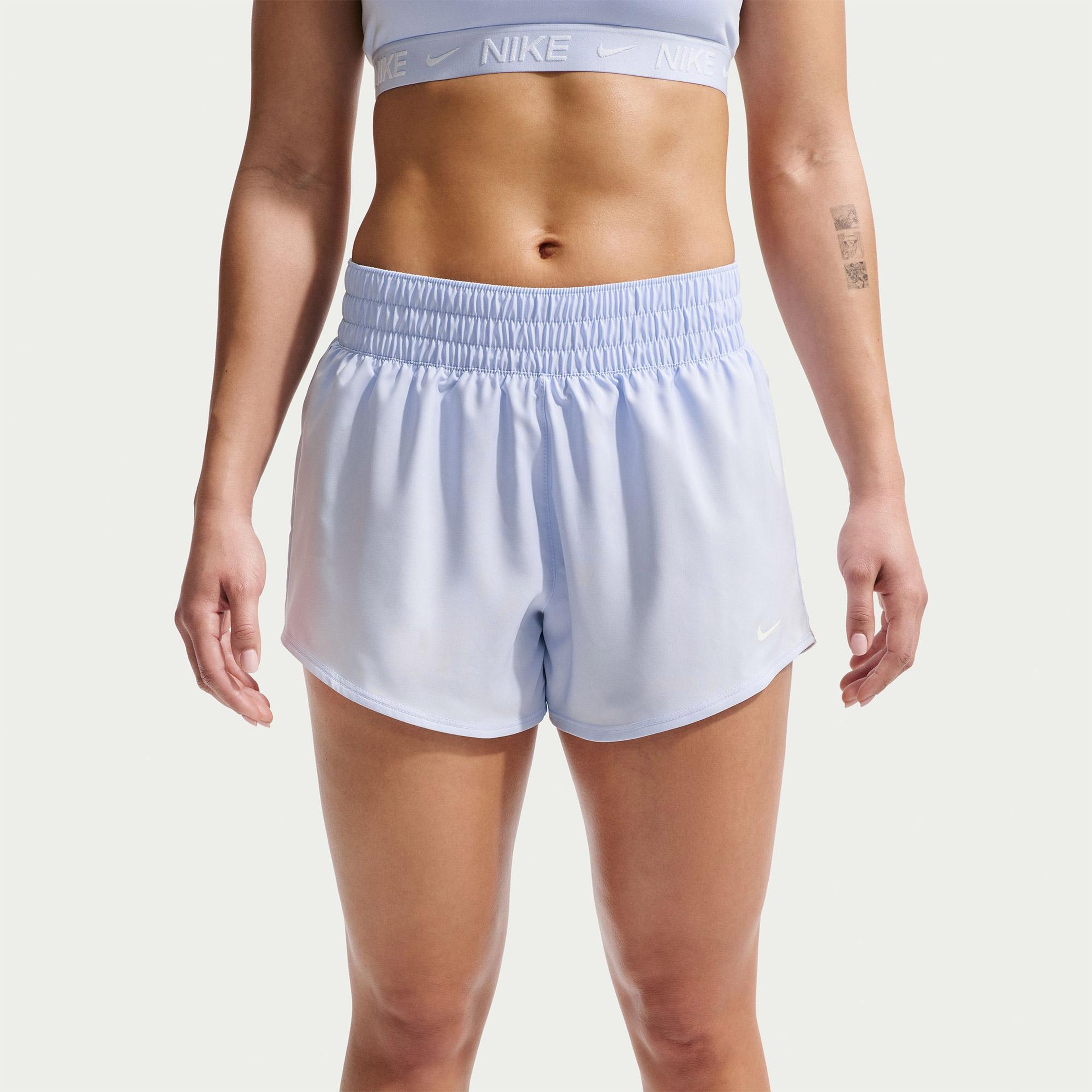 Nike One Dri-Fit 8 cm Kadın Mavi Şort