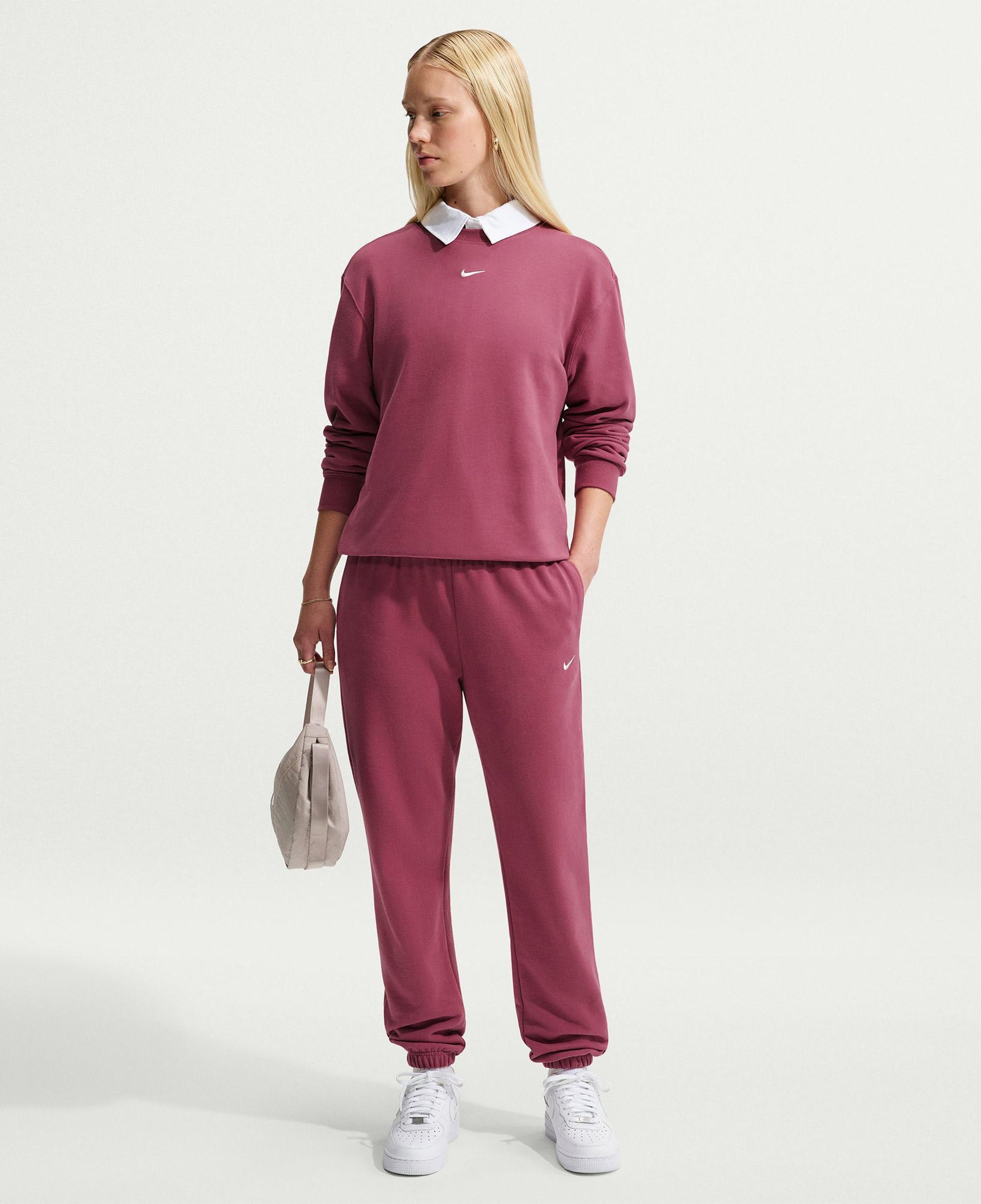 Nike Studio Fleece Kadın Pembe Eşofman Altı