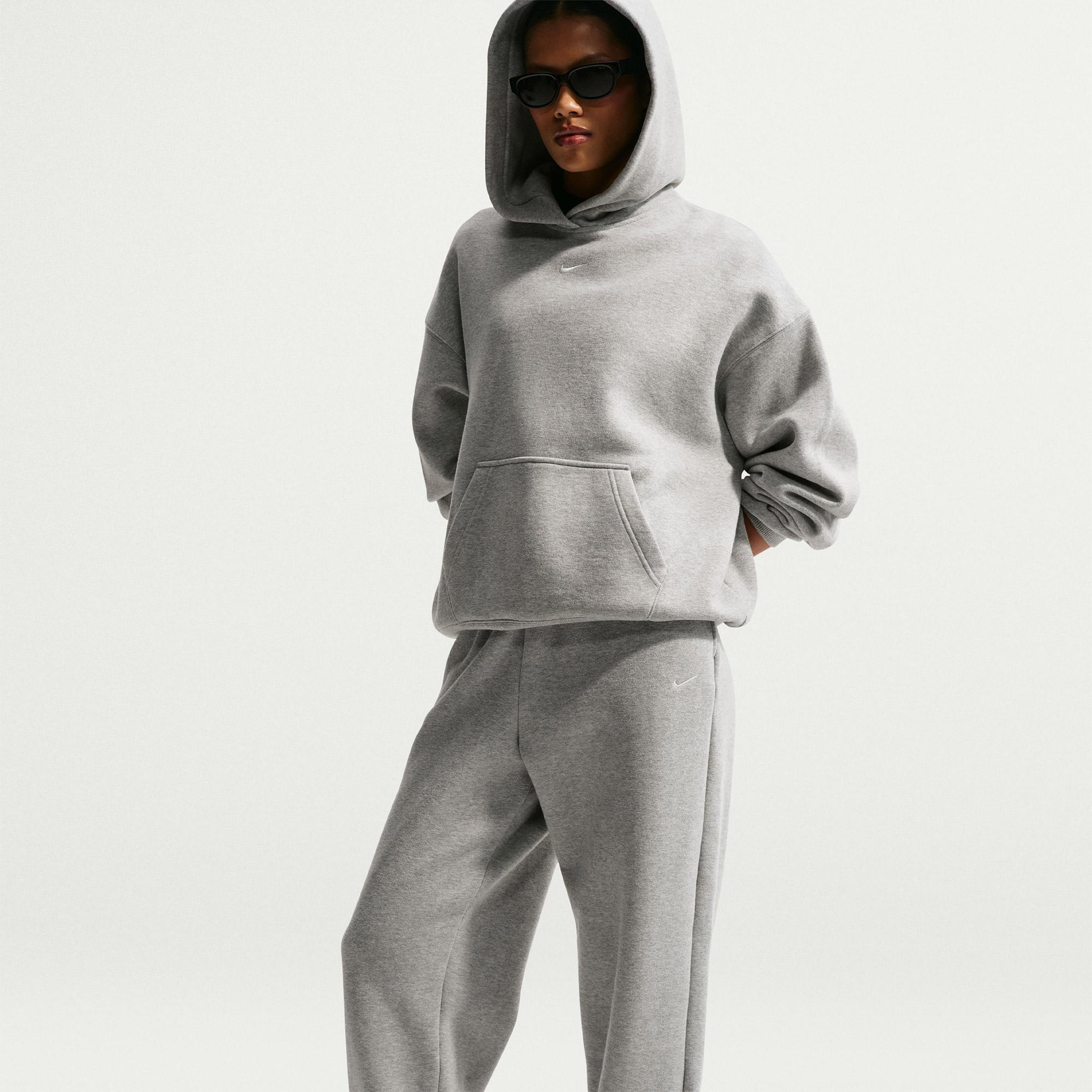 Nike Studio Fleece Kadın Gri Eşofman Altı