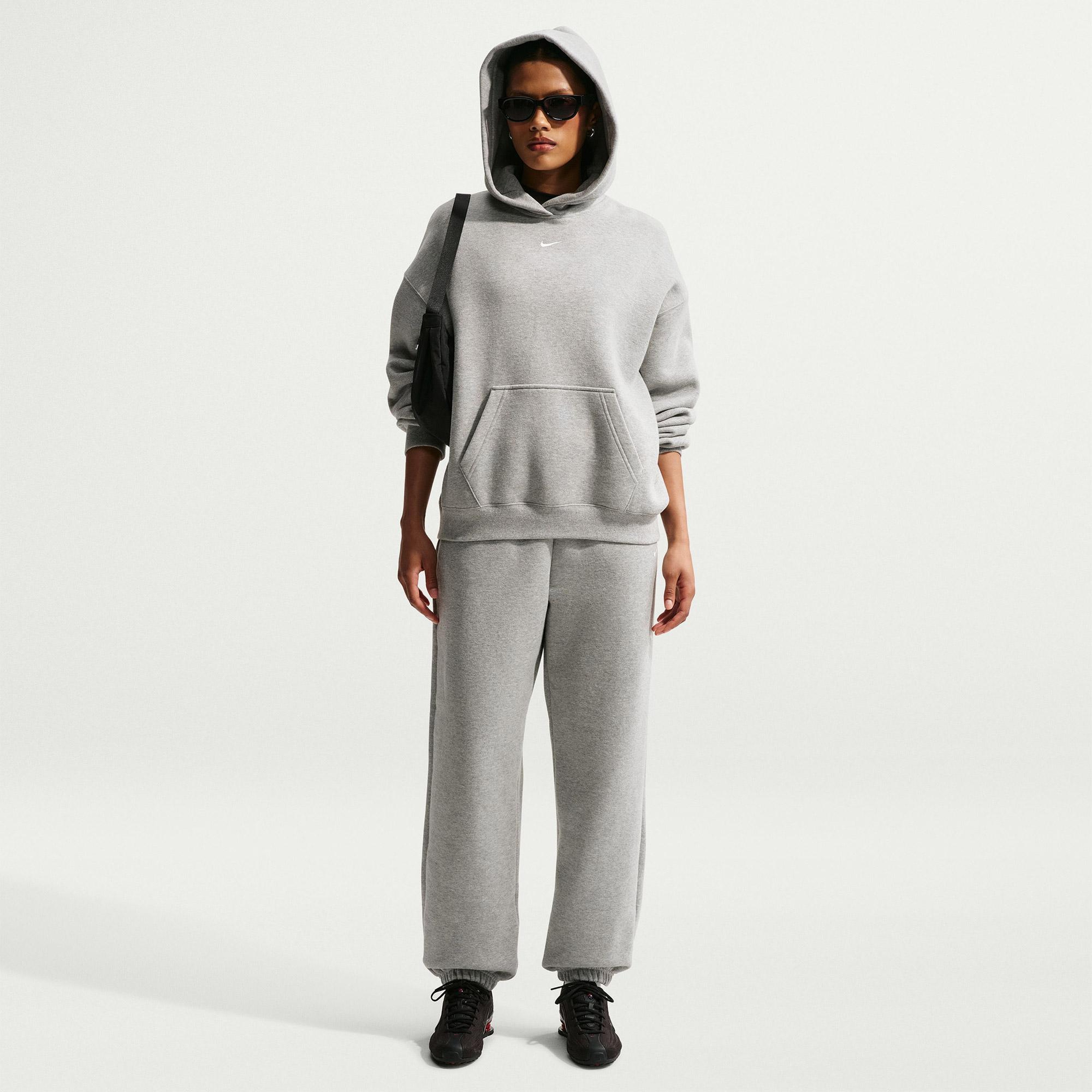 Nike Studio Fleece Kadın Gri Eşofman Altı