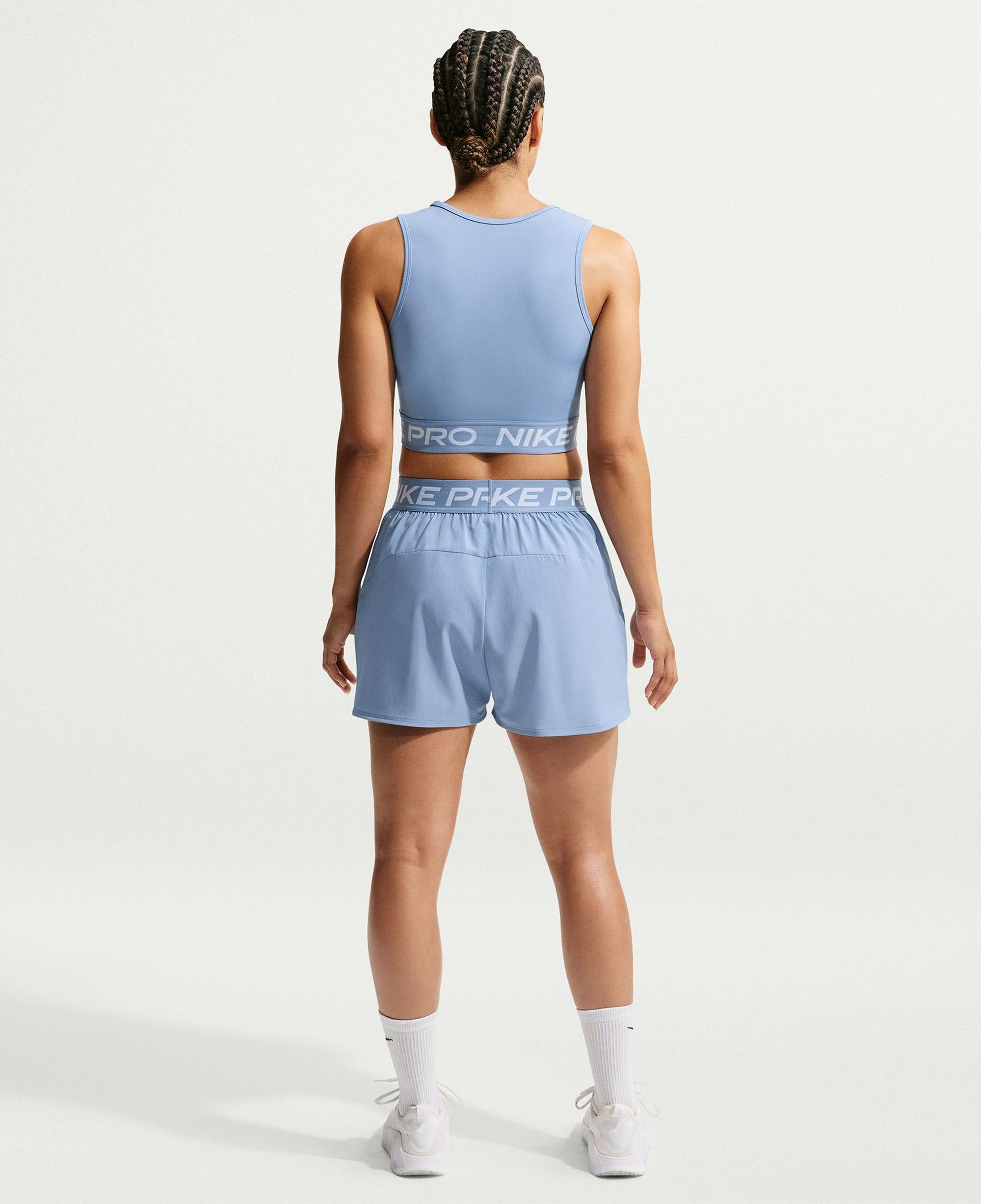 Nike Pro Dri-Fit 365 Kadın Mavi Crop
