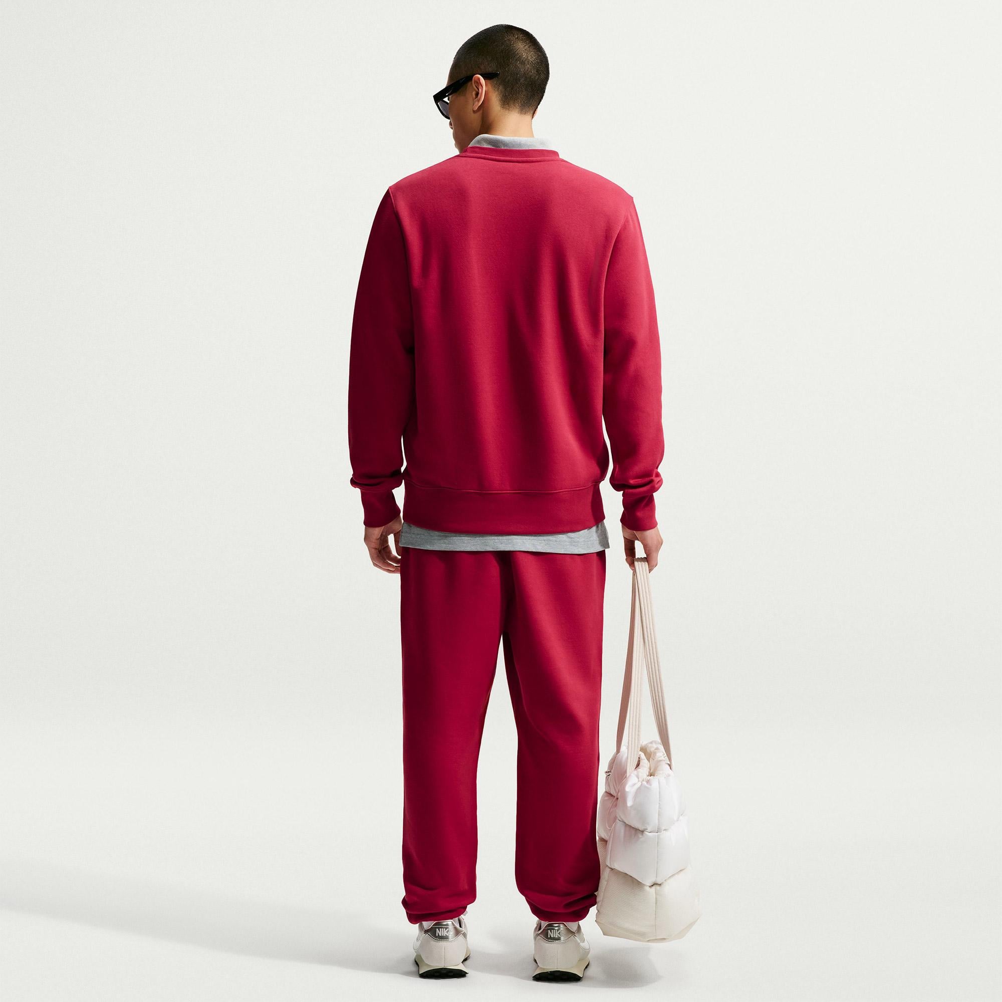Nike Club Crew Erkek Kırmızı Sweatshirt