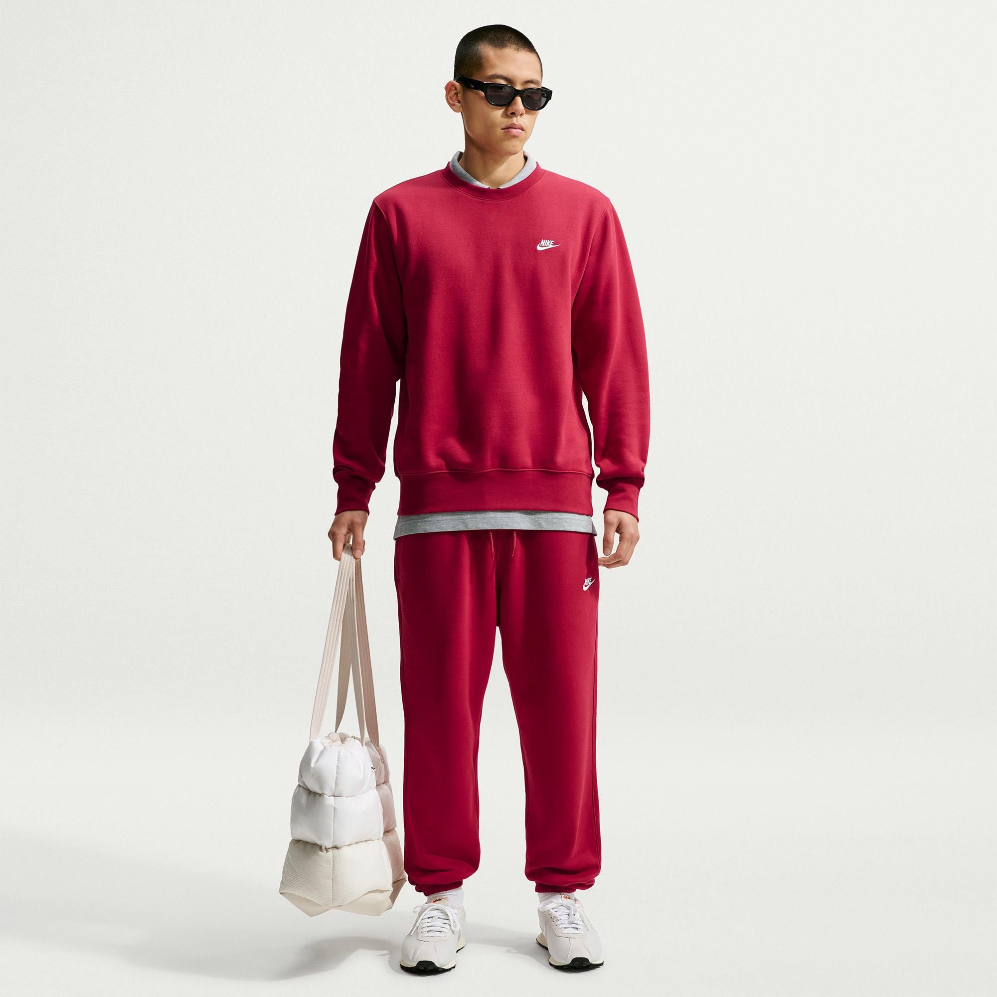 Nike Club Crew Erkek Kırmızı Sweatshirt