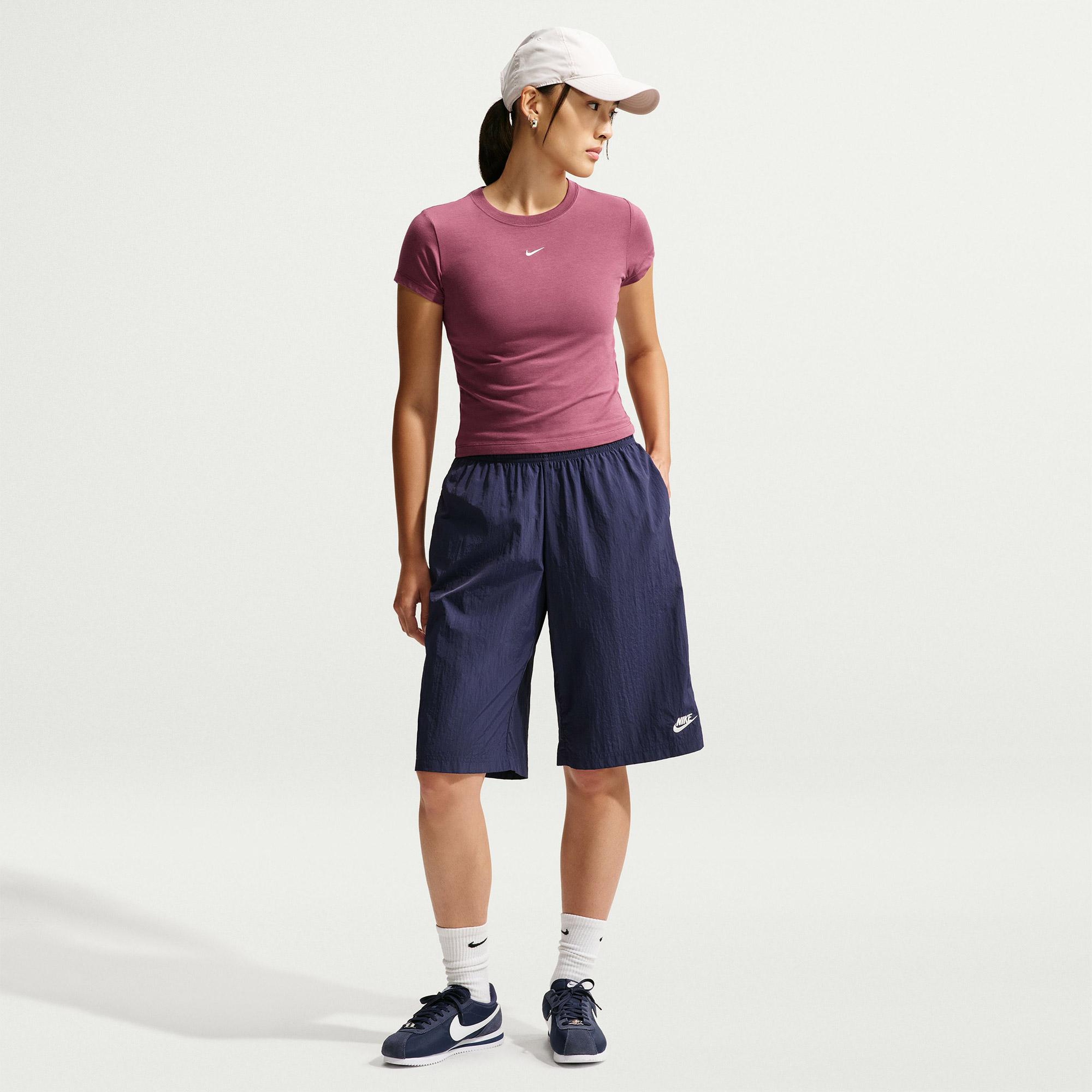 Nike Sportswear Chill Knit Kadın Pembe T-Shirt