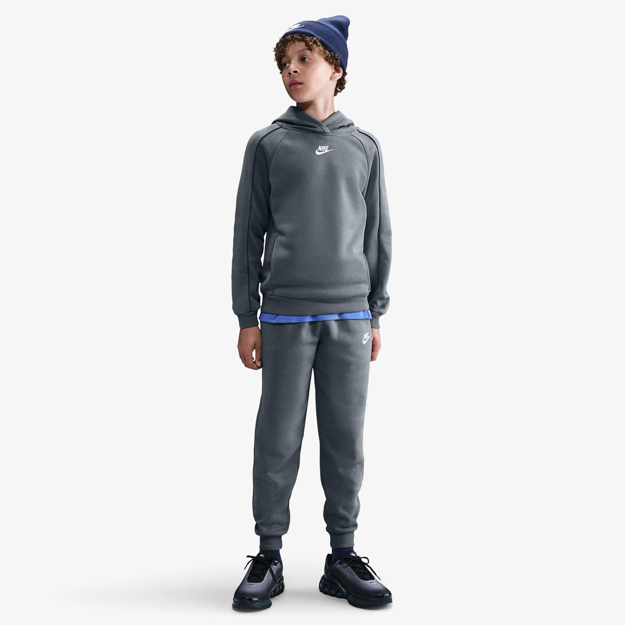 Nike Sportswear Club Fleece Genç Çocuk Gri Eşofman Takımı