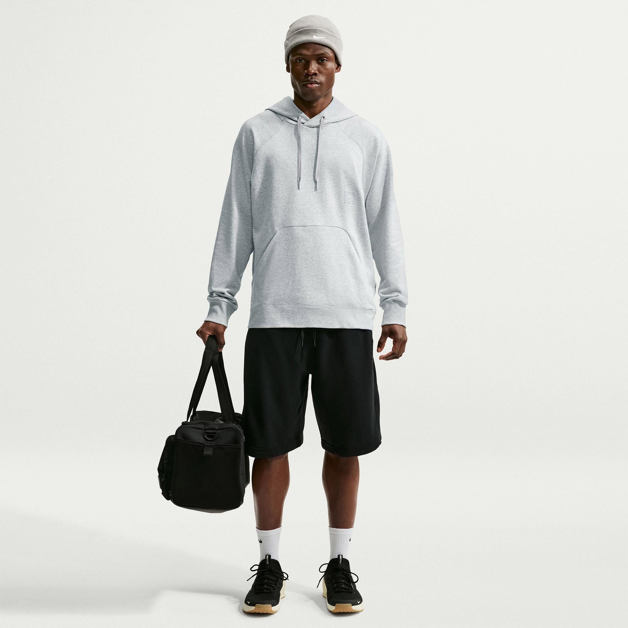 Nike N.A.C. Dri-Fit Fleece Erkek Gri Hoodie