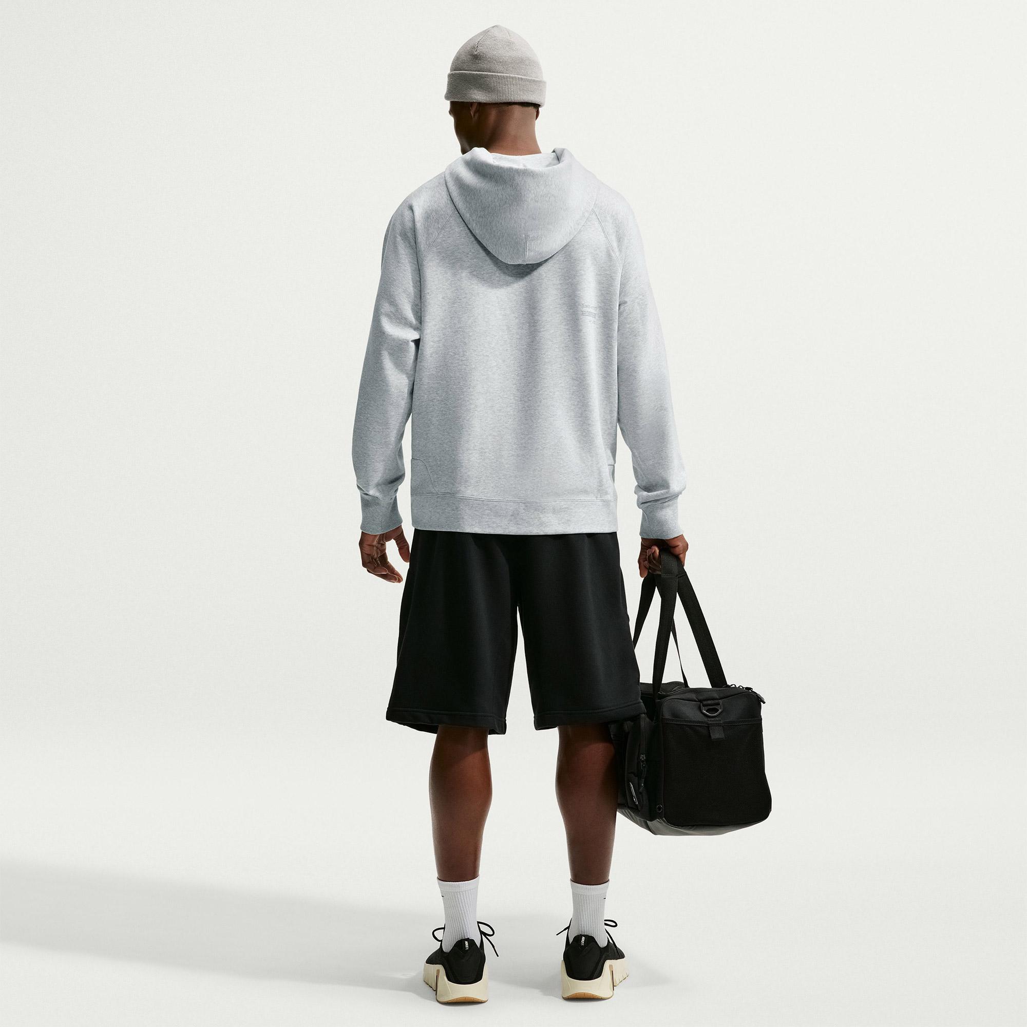 Nike N.A.C. Dri-Fit Fleece Erkek Gri Hoodie