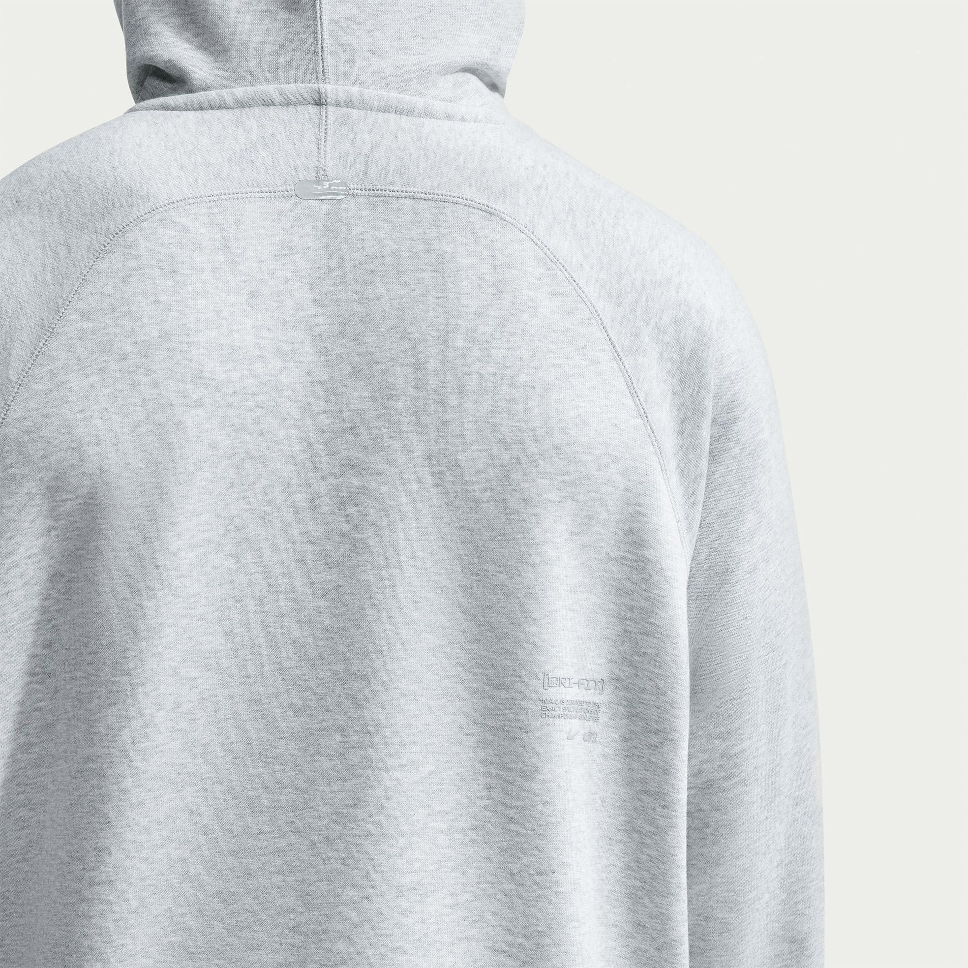 Nike N.A.C. Dri-Fit Fleece Erkek Gri Hoodie