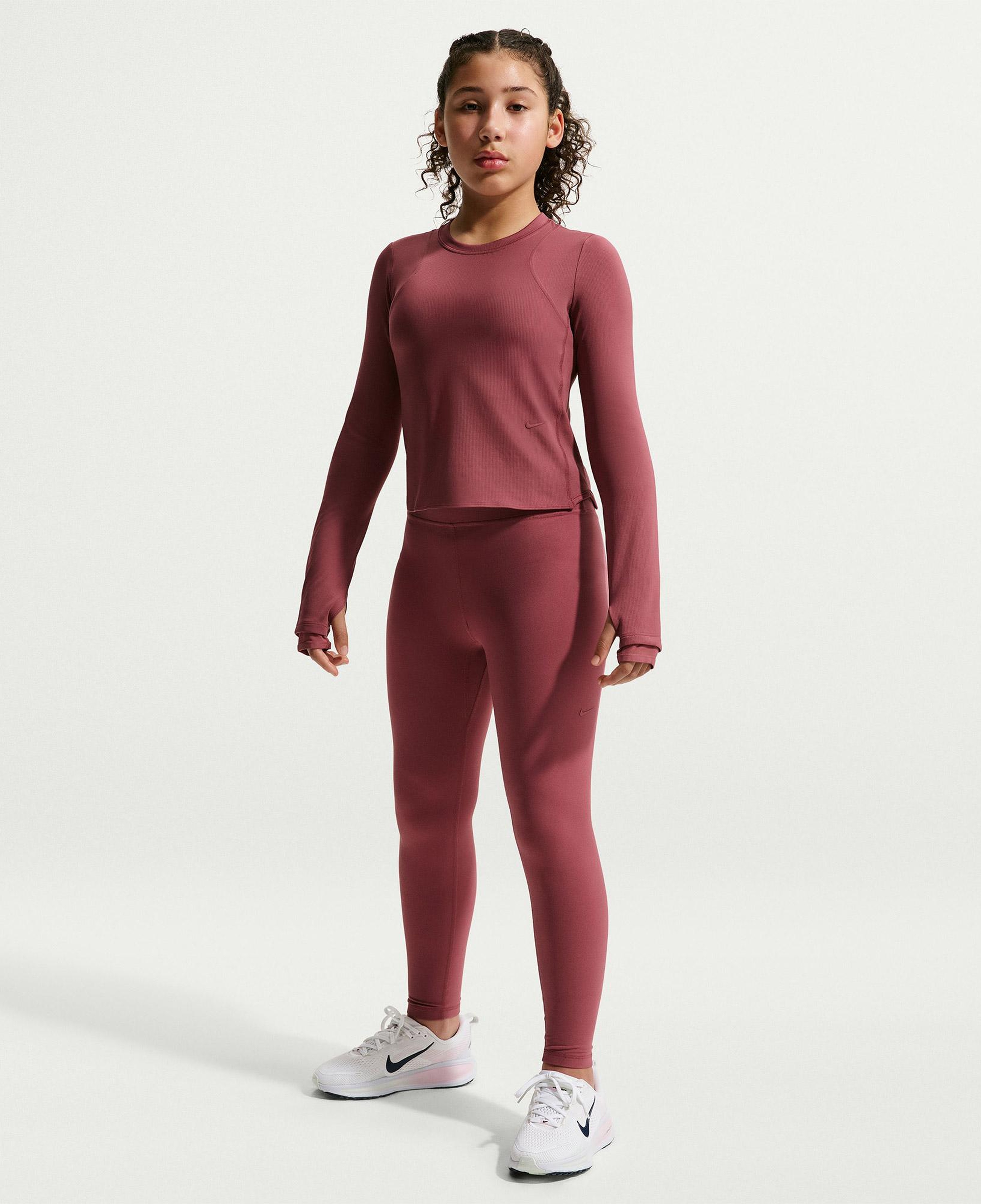 Nike Mavn Dri-Fit Heritage Genç Çocuk Pembe Tayt
